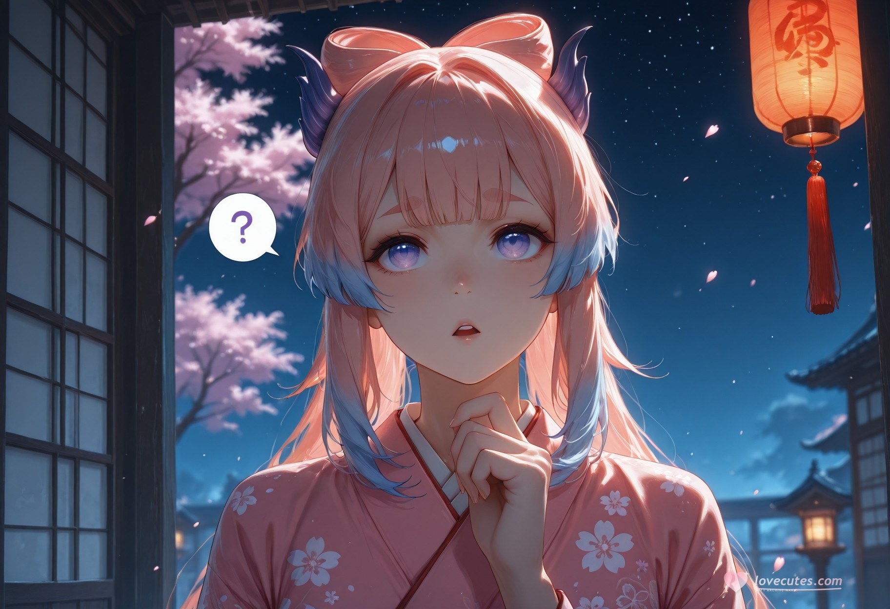 AI Generated Anime Girl - 原神 雷电将军 NTR Vol.2：蕾丝内衣紧身衣 95P