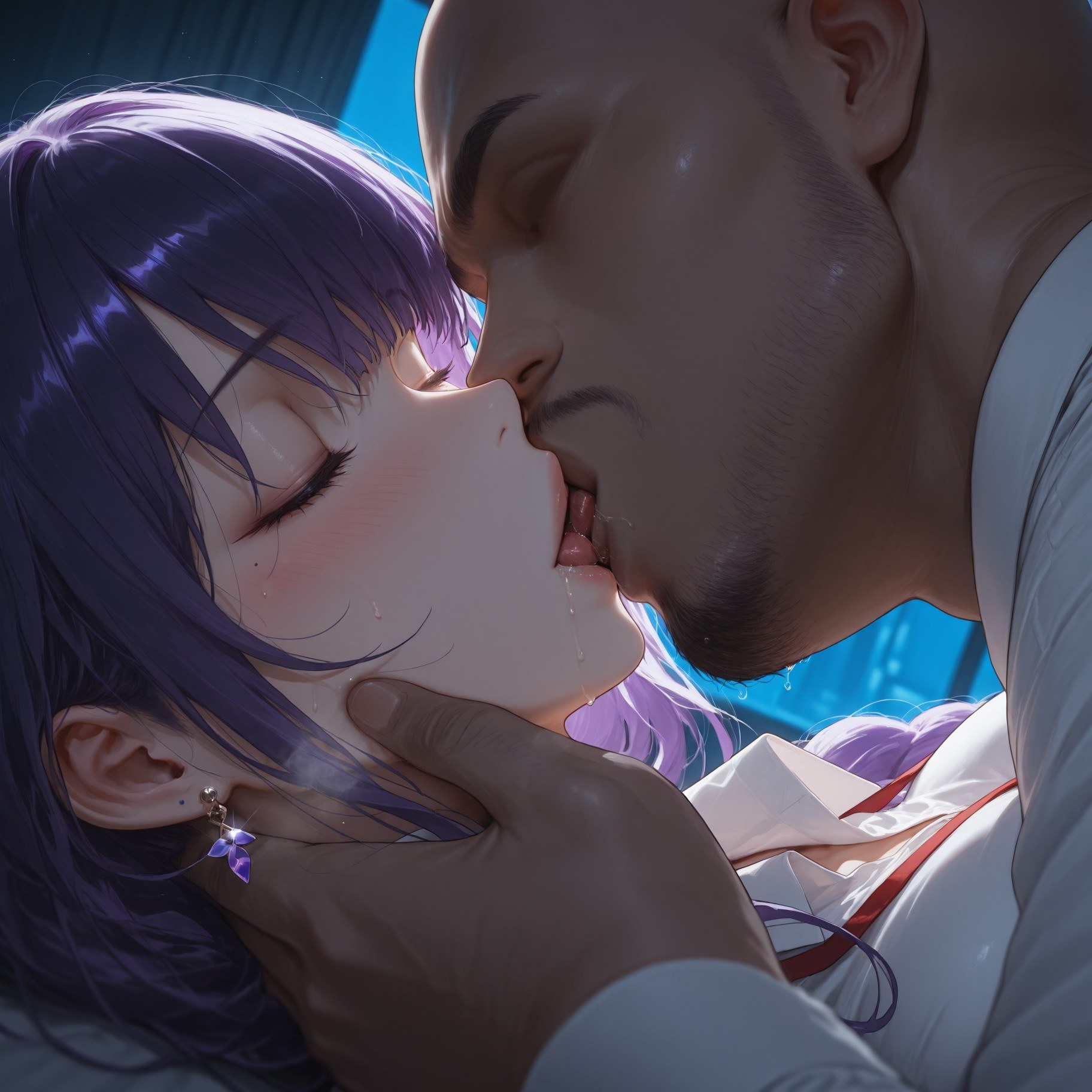 AI Generated Anime Girl - 原神 雷电将军 Preview：OL套裙黑丝 112P