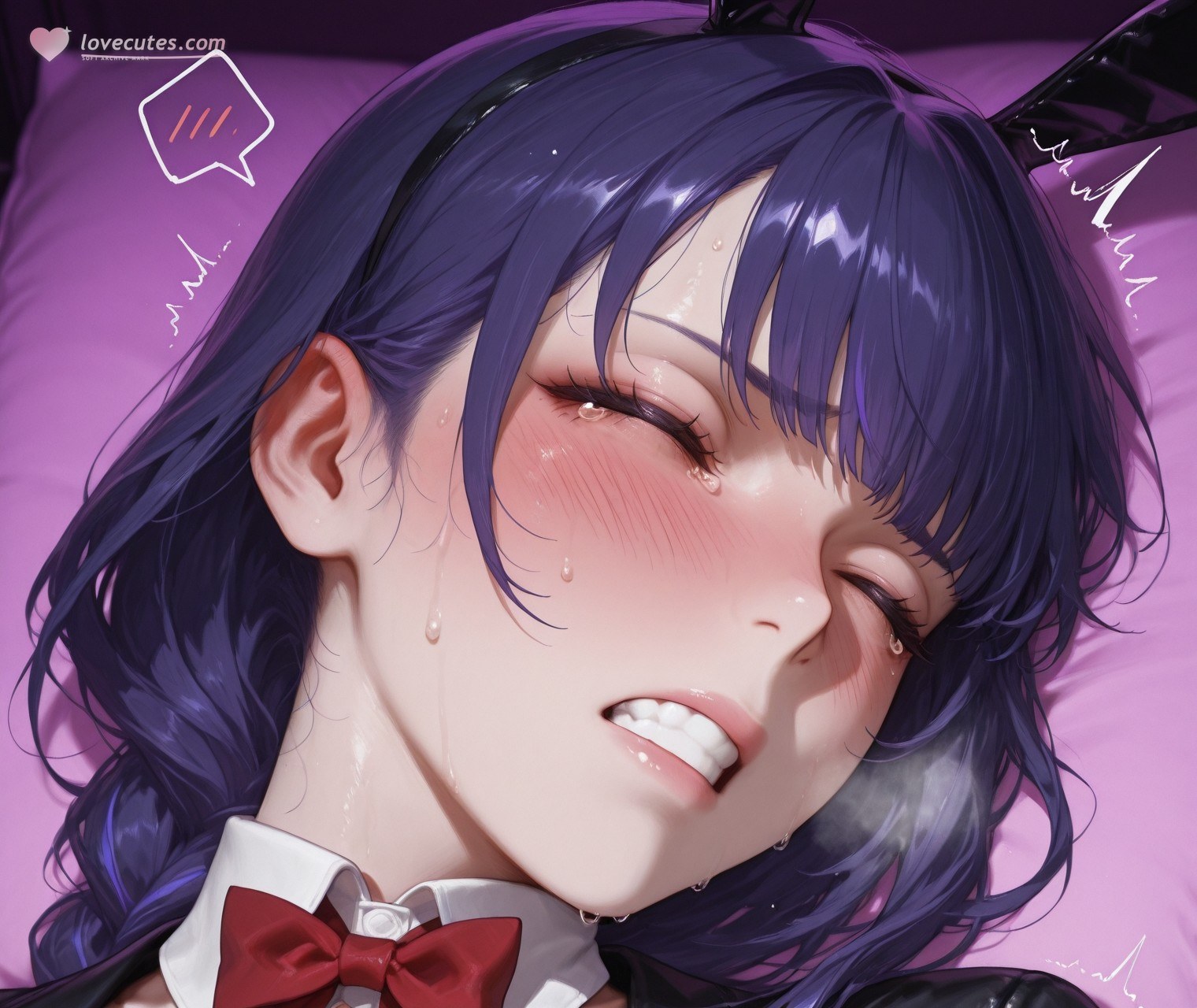 AI Generated Anime Girl - 原神 雷电将军 Preview：OL套裙黑丝 112P