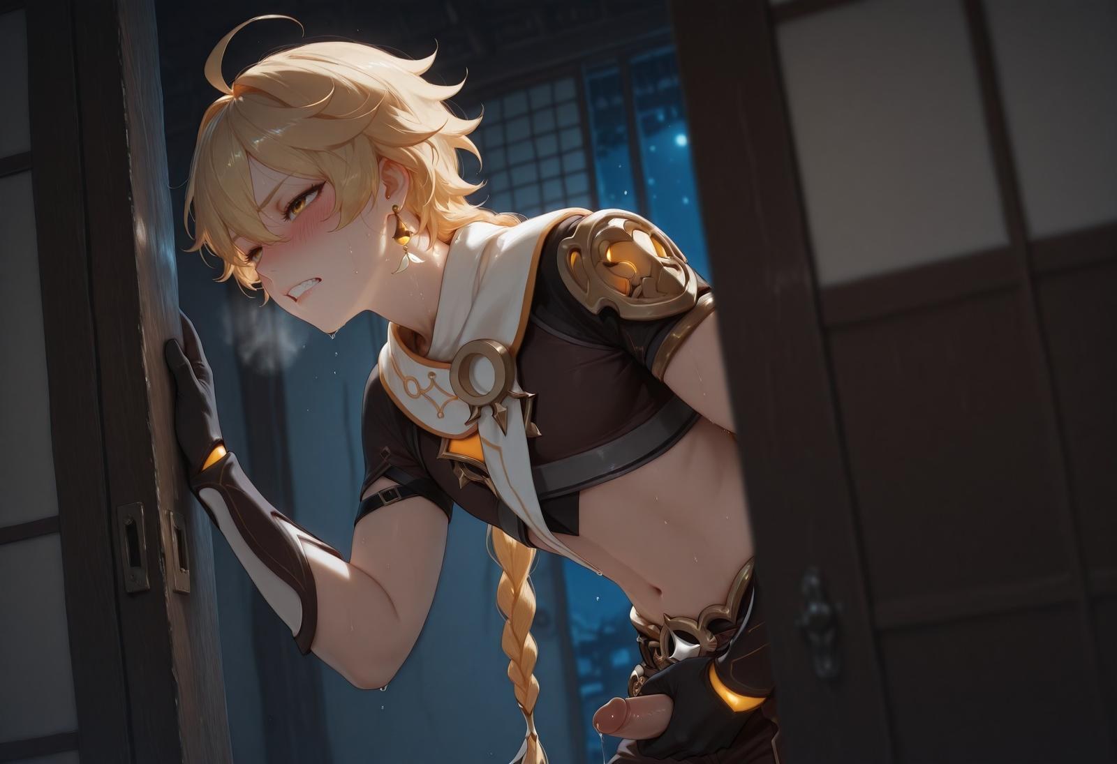AI生成アニメ少女 - 原神 雷電将軍、珊瑚宮心海合集：タイトスーツ長髪露出 143P