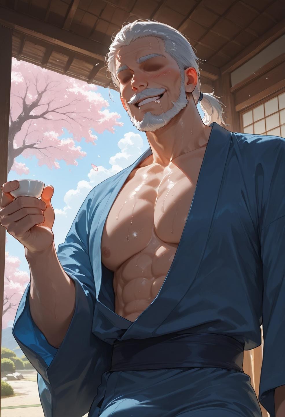 AI Generated Anime Girl - 原神 雷电将军：ชุดชั้นในลูกไม้ ถ่ายบนเตียง โชว์จุดซ่อนเร้น 213P