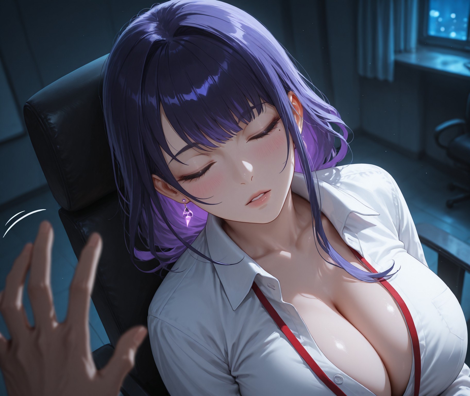 AI Generated Anime Girl - 原神 雷电将军：OL套裙黑丝 382P