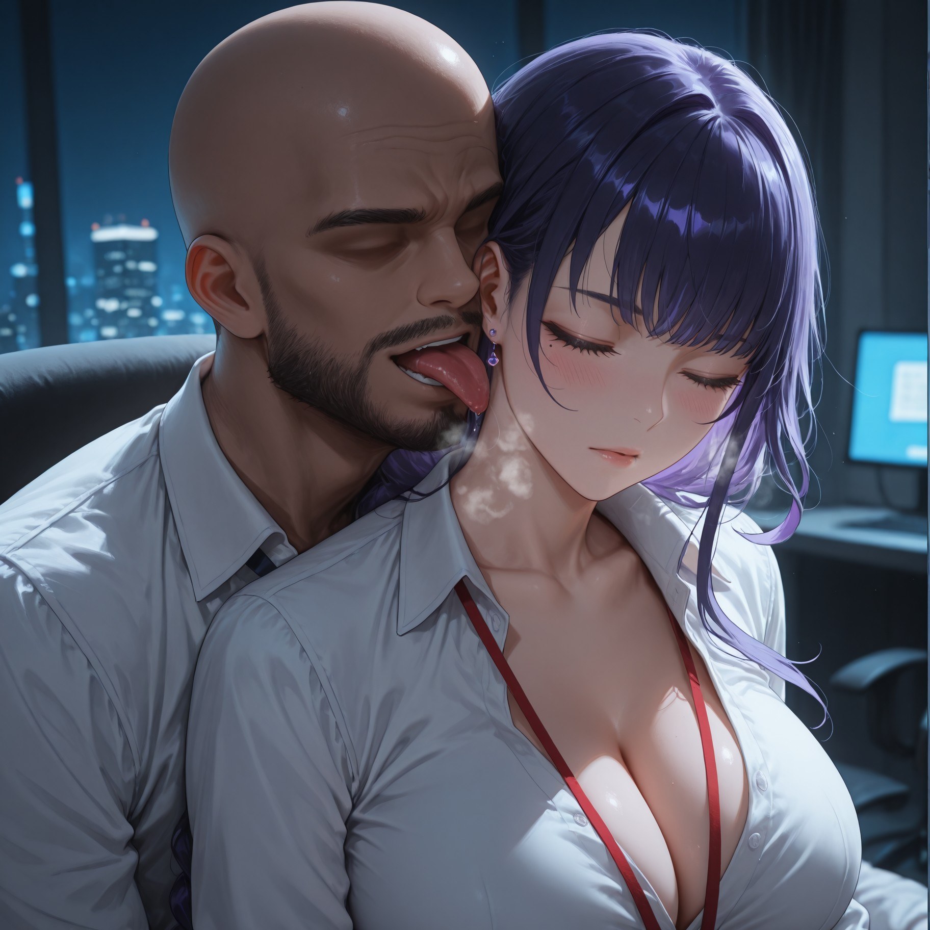 AI Generated Anime Girl - 原神 雷电将军：OL套裙黑丝 382P