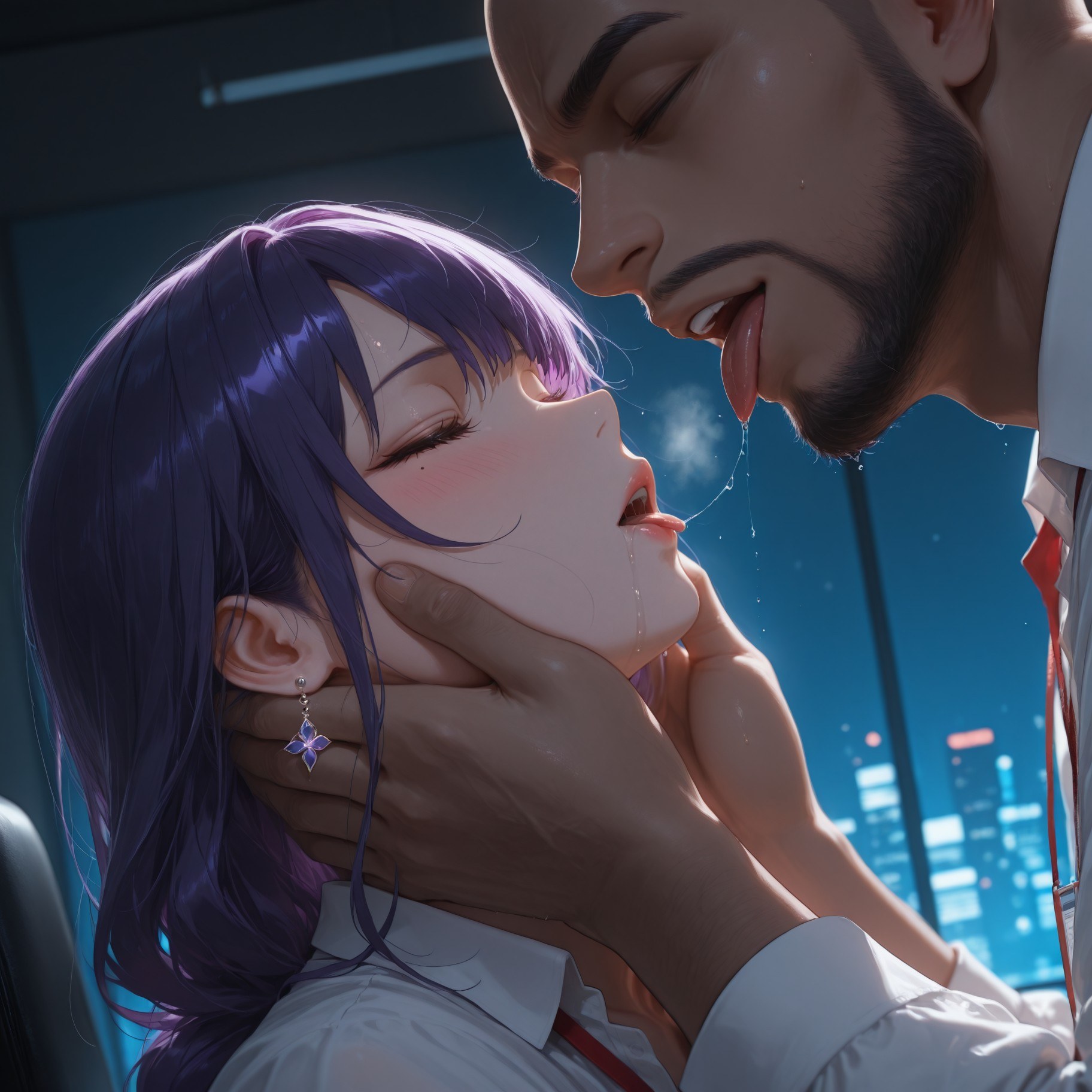 AI 生成動漫女孩 - 原神 雷電將軍：OL套裙黑絲 382P