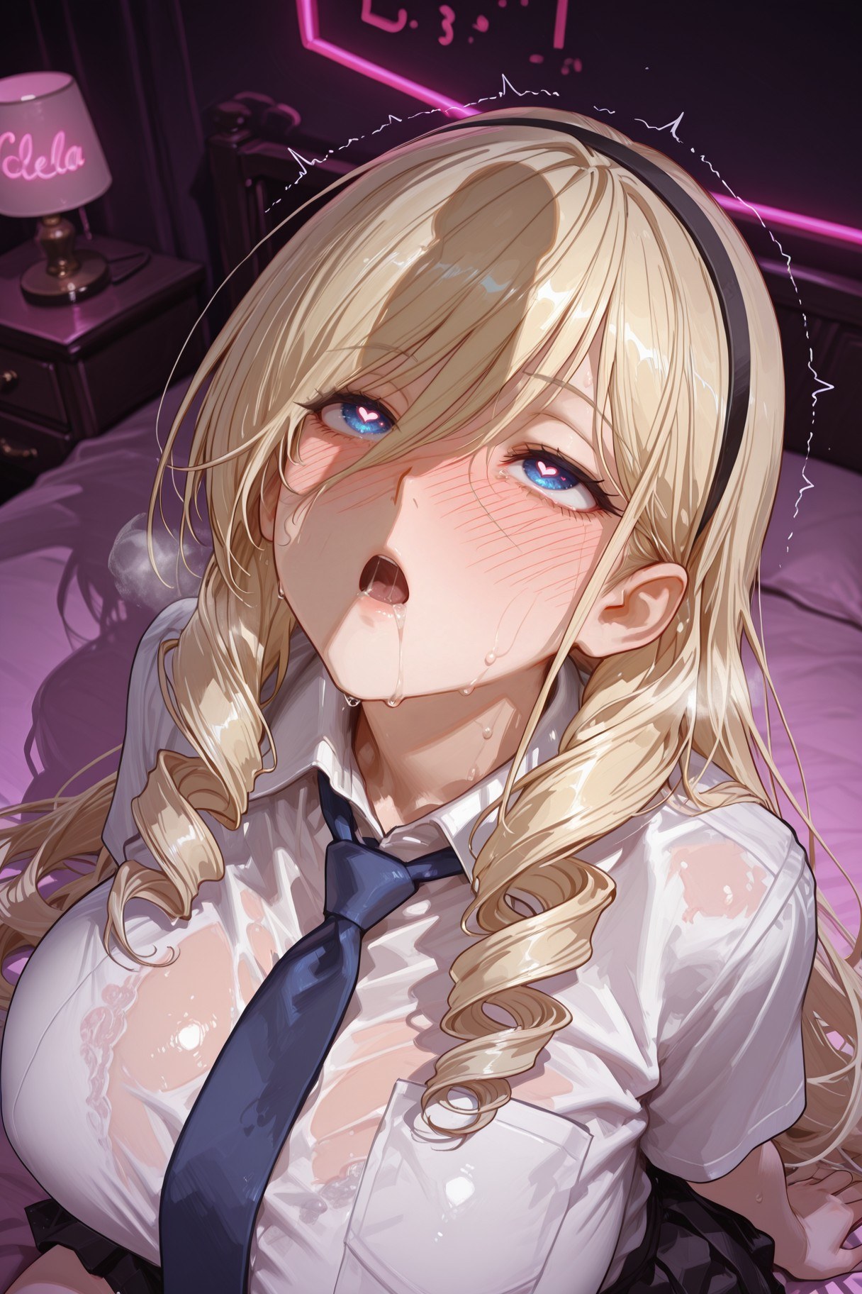 AI Generated Anime Girl - Celia Vol.2: Lace Lingerie Bed Photos露穴 400P