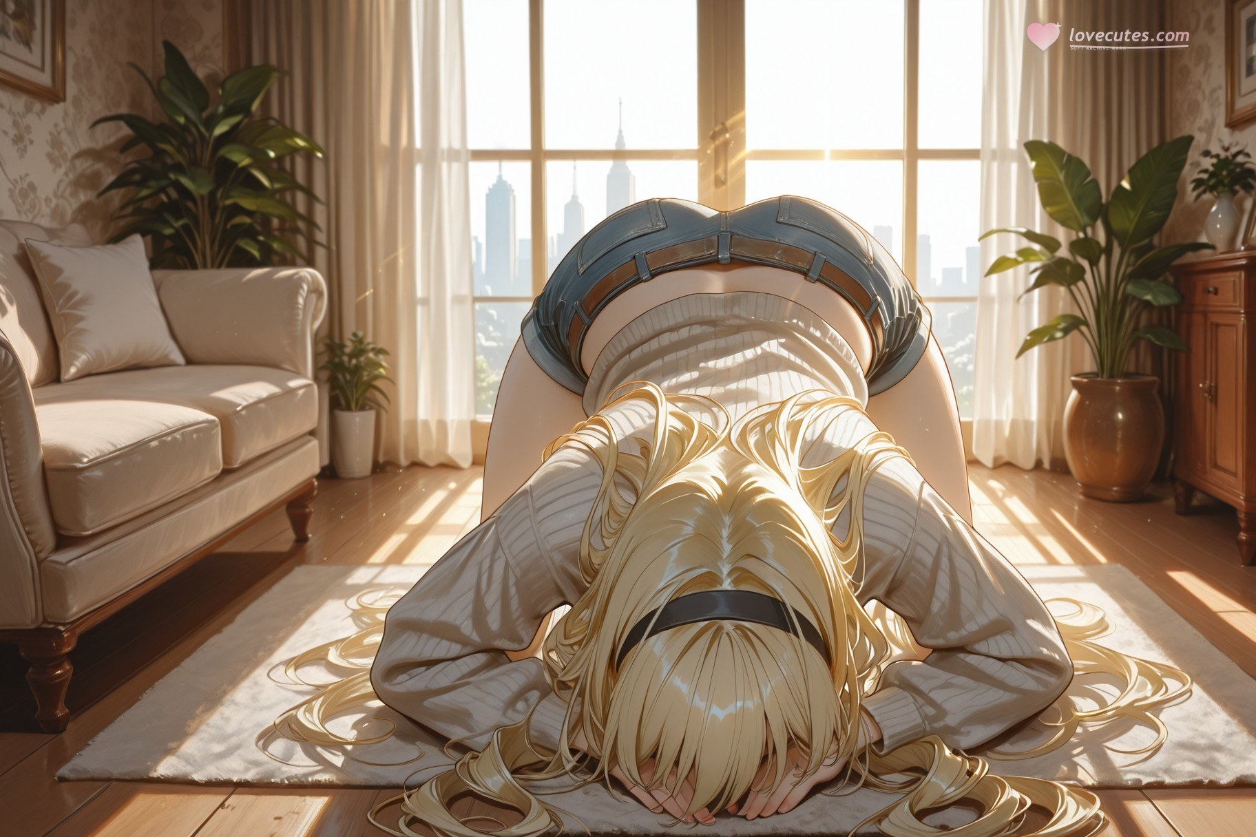 AI生成アニメ少女 - セリア Vol.2：レース下着 ベッド撮影 露出 400P