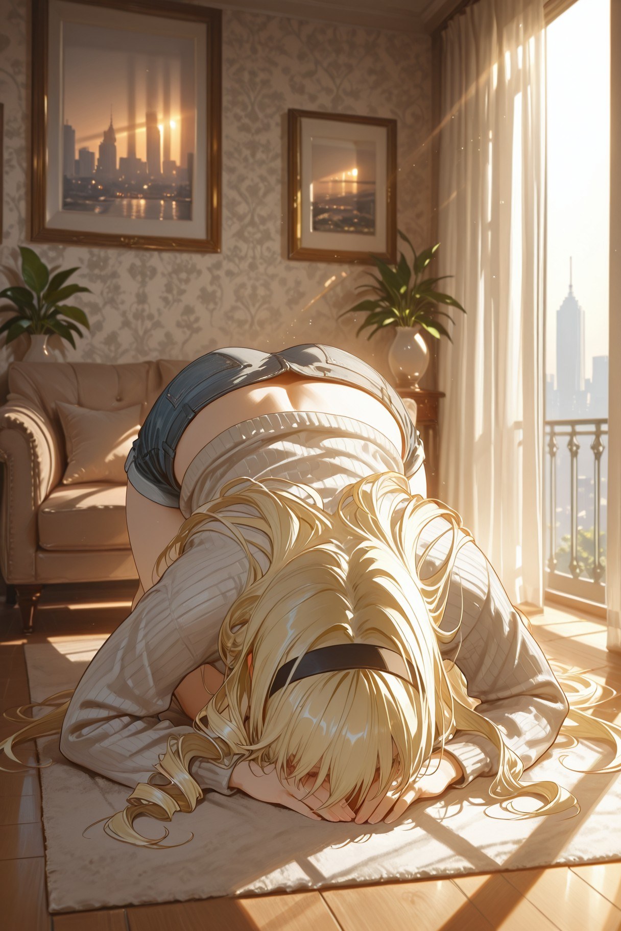 AI生成アニメ少女 - セリア Vol.2：レース下着 ベッド撮影 露出 400P