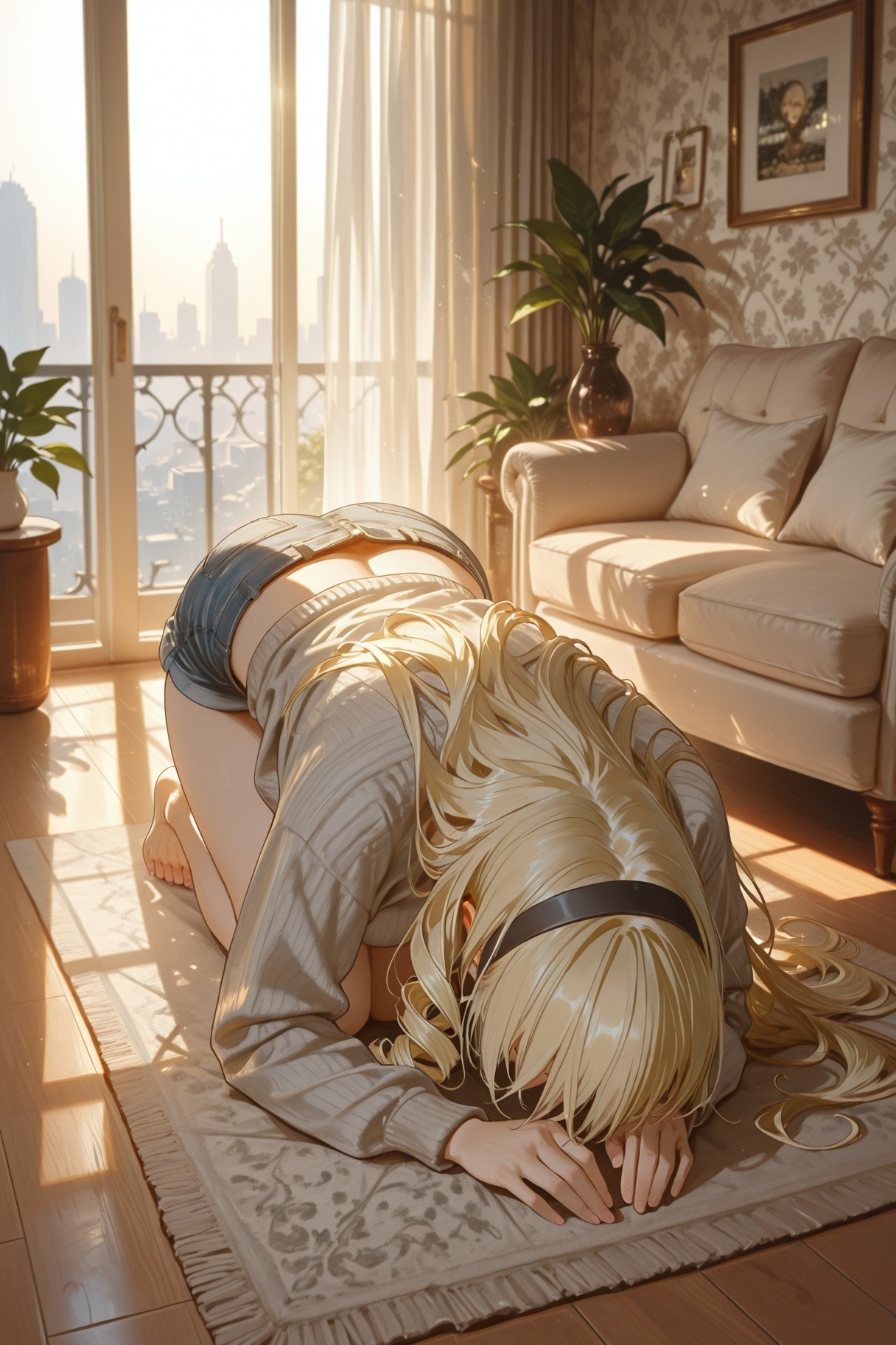 AI生成アニメ少女 - セリア Vol.2：レース下着 ベッド撮影 露出 400P