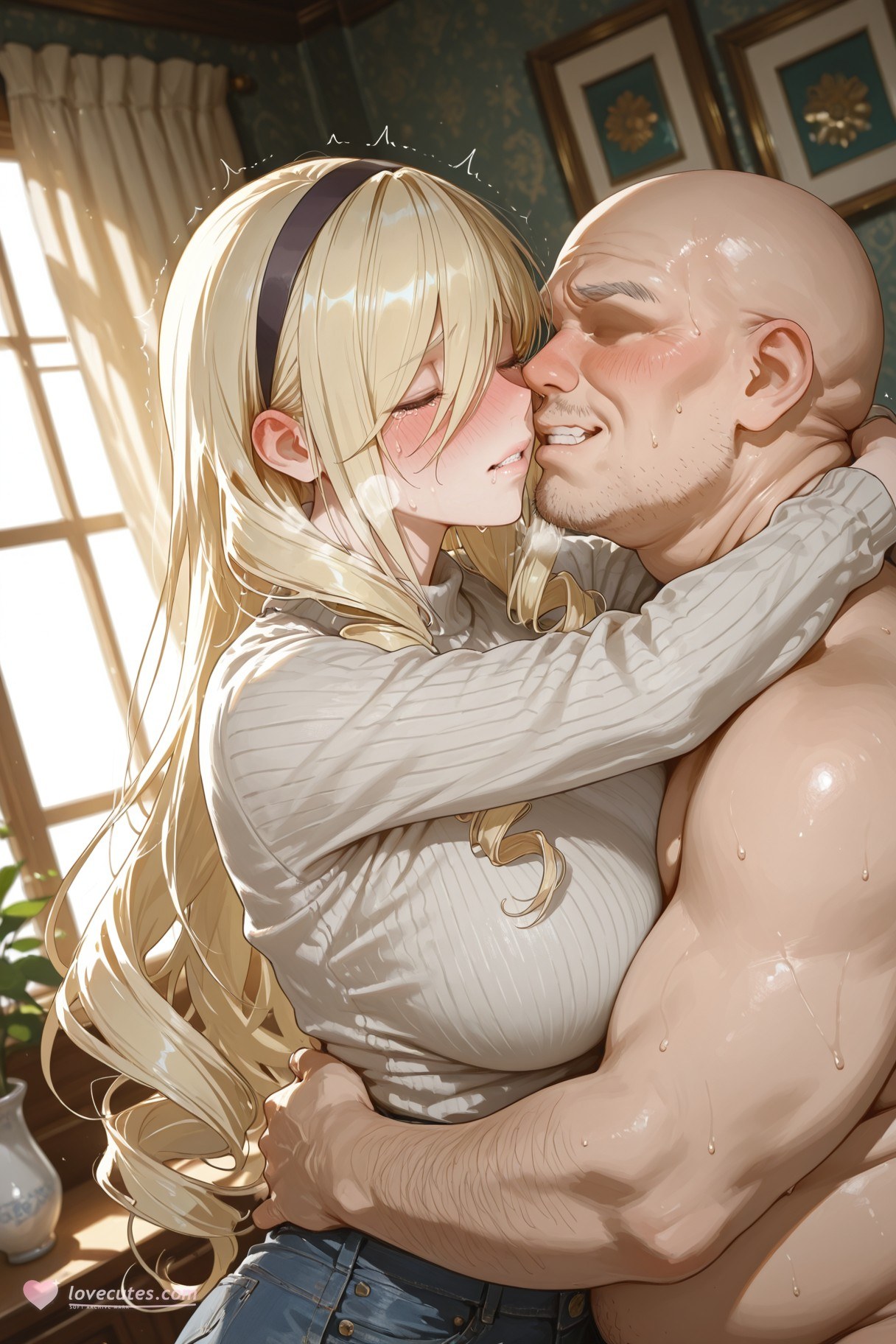 AI Generated Anime Girl - Celia Vol.2: Lace Lingerie Bed Photos露穴 400P