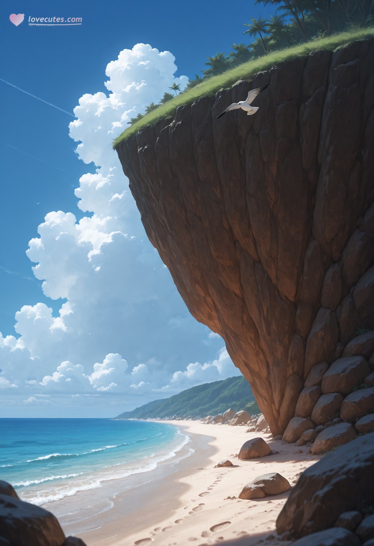 AI Generated Anime Girl - 女神异闻录5 新岛真：泳装湿身露穴 290P