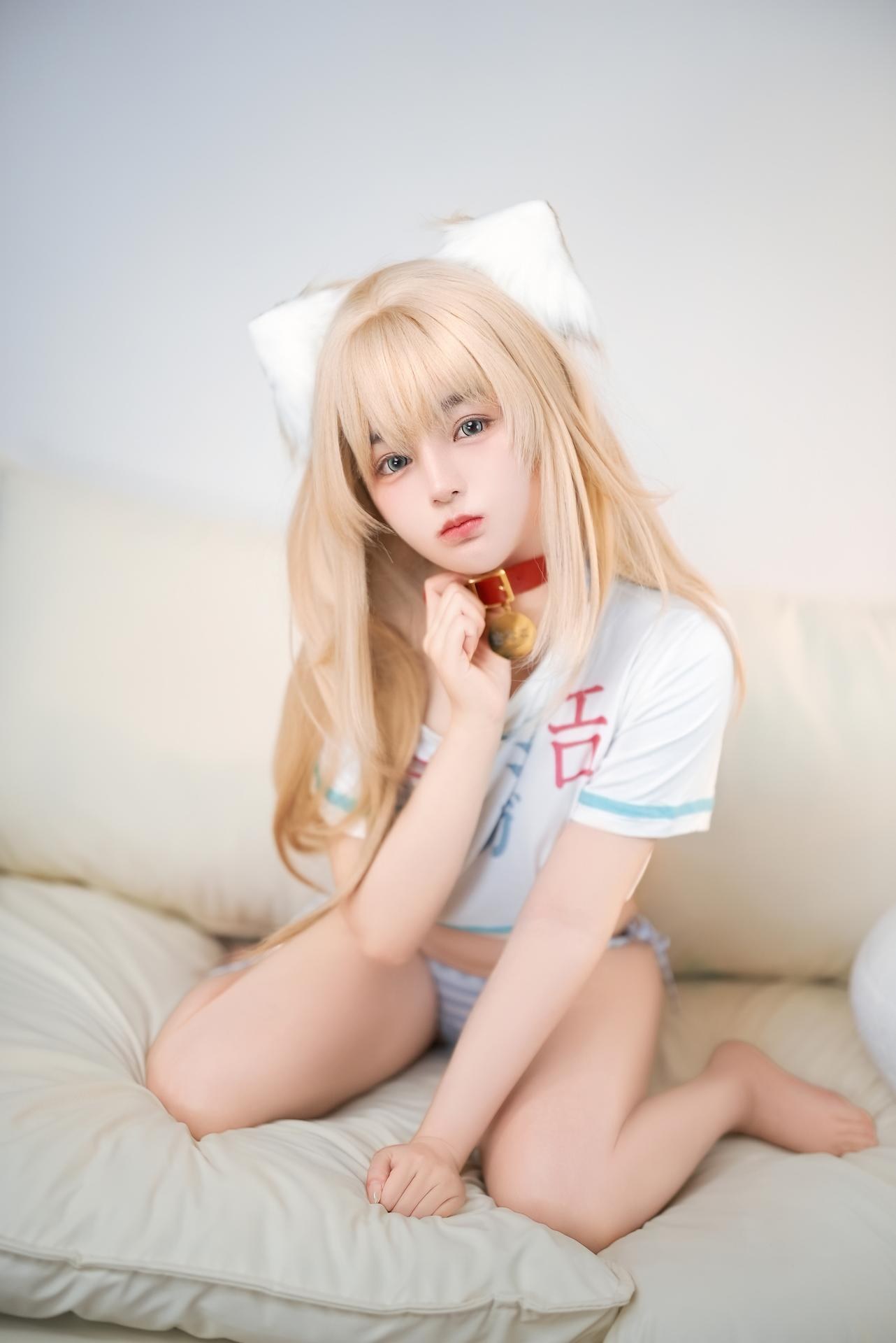 [cosplay] 桜井宁宁 - Catgirl Holiday: ชุดคอสเพลย์แมวสาว ขาเรียวส่วนตัว 112P2V