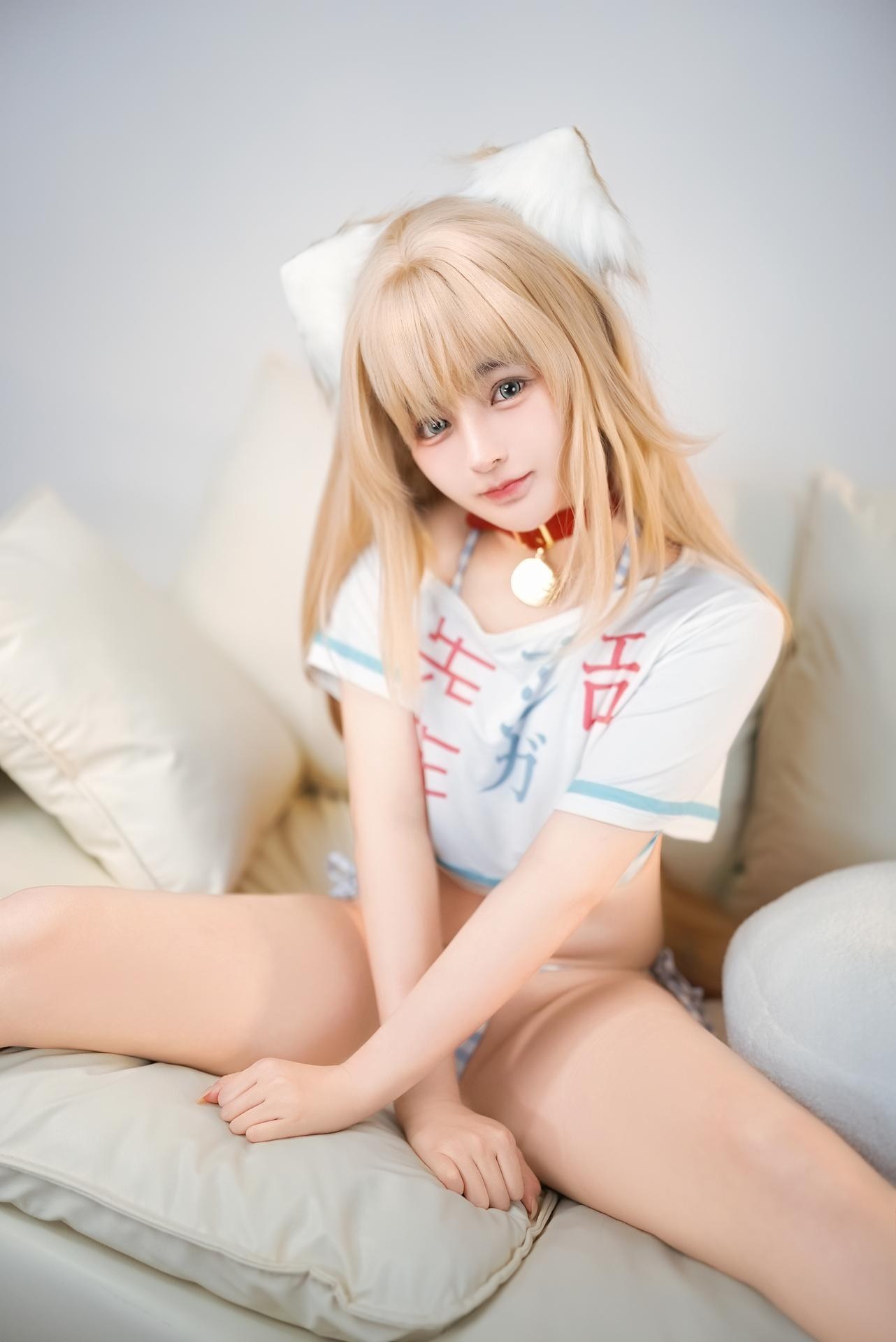 [cosplay] Sakurai Ningning - Catgirl Holiday: Catgirl Look, Beautiful Legs Private Set 112P2V