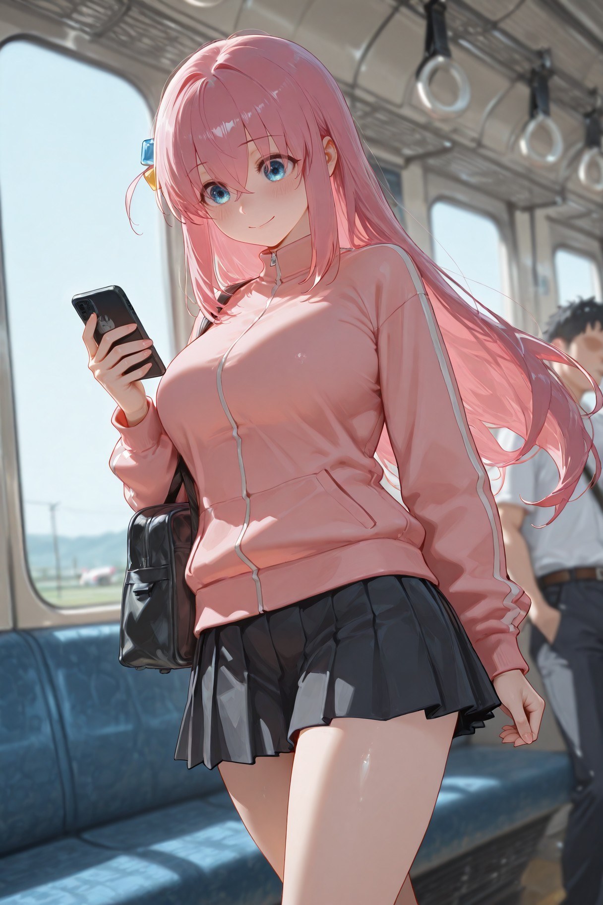 AI Generated Anime Girl - 孤独摇滚 后藤一里：蕾丝内衣床拍露点 574P