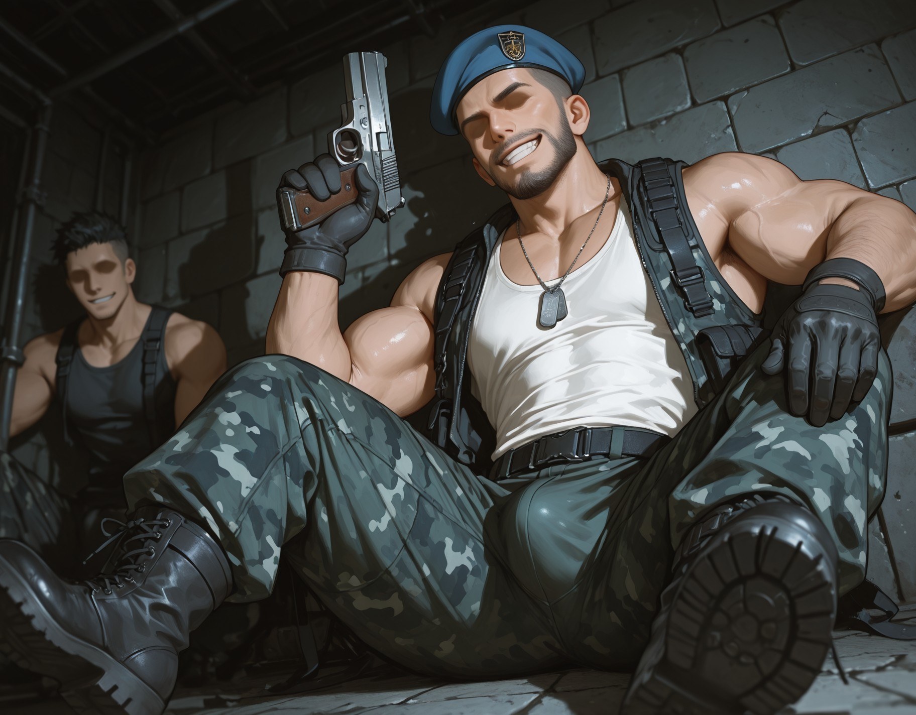 AI Generated Anime Girl - 소녀전선 HK416：타이트한 의상 젖은 상태 노출 291P
