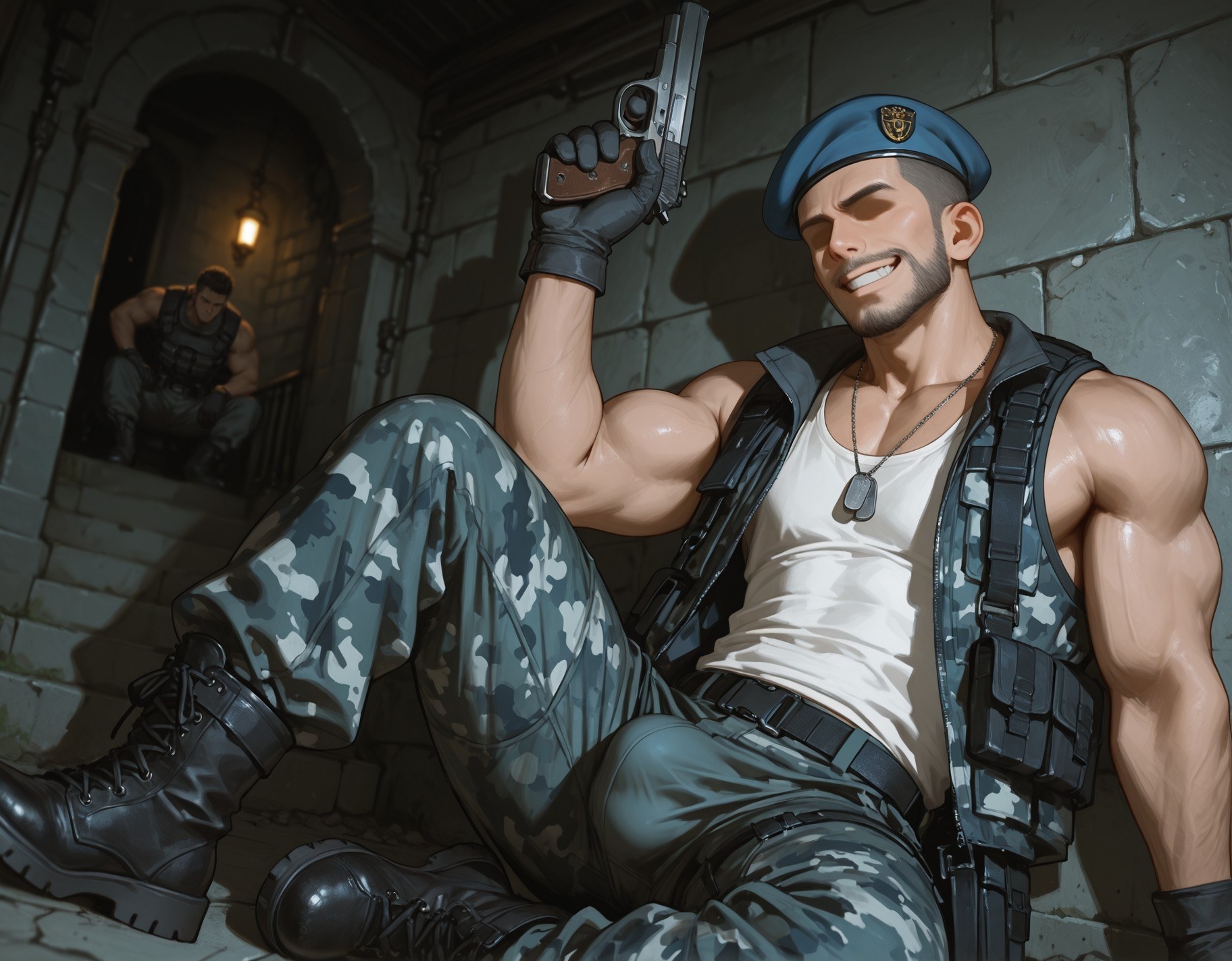 AI Generated Anime Girl - 소녀전선 HK416：타이트한 의상 젖은 상태 노출 291P