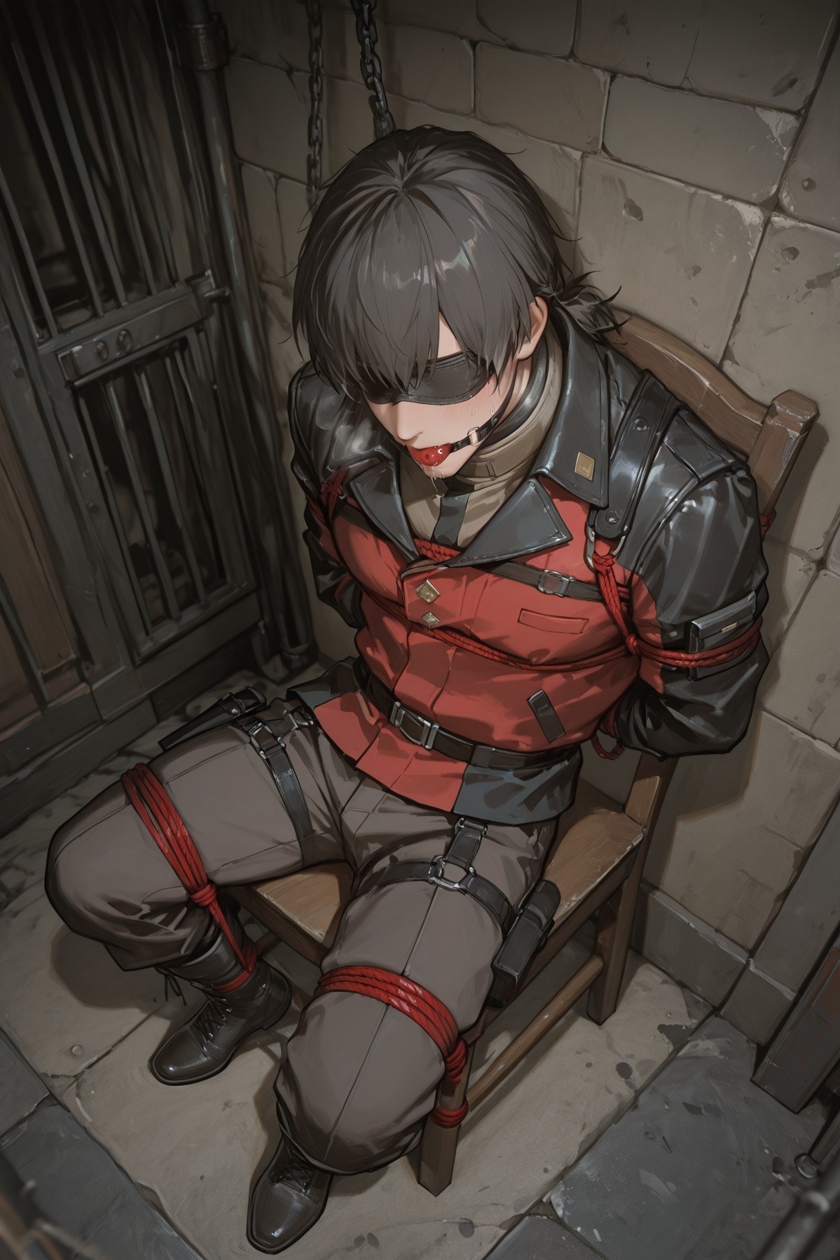 AI Generated Anime Girl - 소녀전선 HK416：타이트한 의상 젖은 상태 노출 291P
