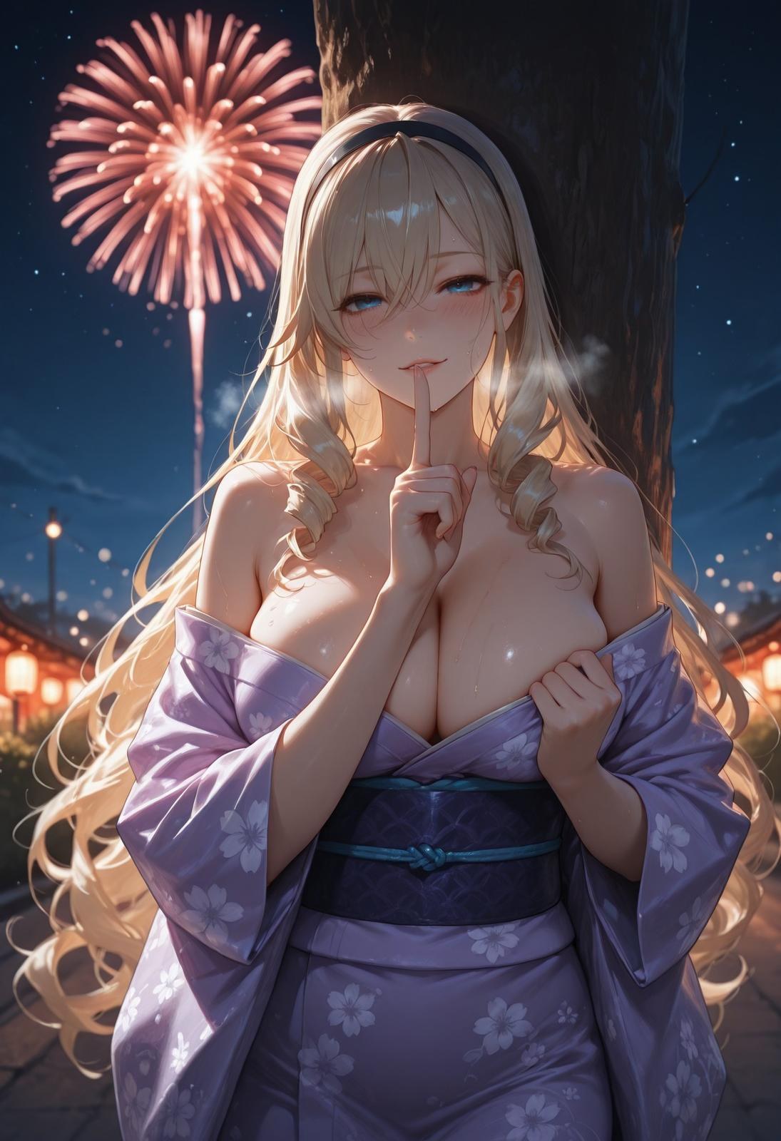 AI Generated Anime Girl - 少女骑士物语 塞莉亚·库缇米尼：黑丝蕾丝内衣NTR 336P