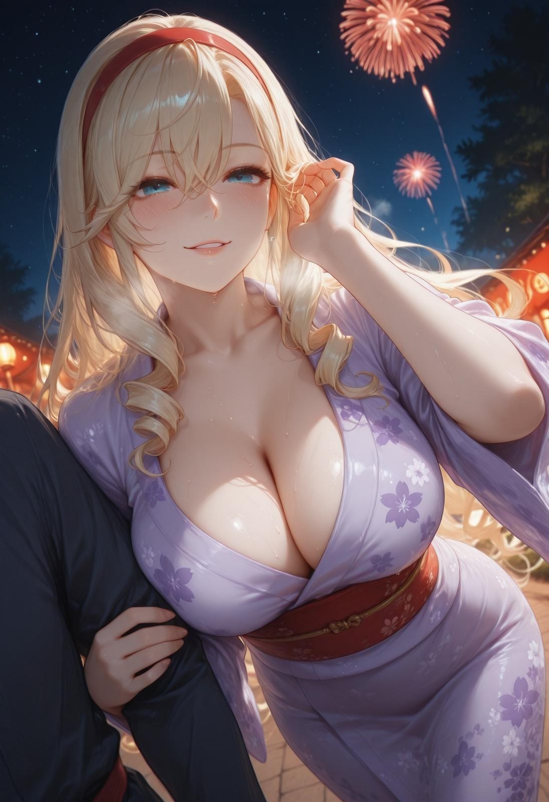 AI Generated Anime Girl - 少女骑士物语 塞莉亚·库缇米尼：黑丝蕾丝内衣NTR 336P