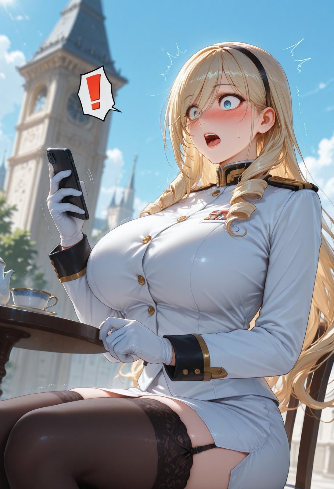 AI Generated Anime Girl - 少女骑士物语 塞莉亚·库缇米尼：黑絲蕾絲內衣NTR 336P
