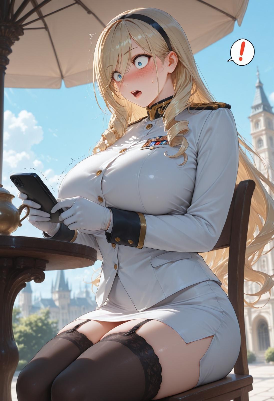 AI Generated Anime Girl - 少女骑士物语 塞莉亚·库缇米尼：黑絲蕾絲內衣NTR 336P