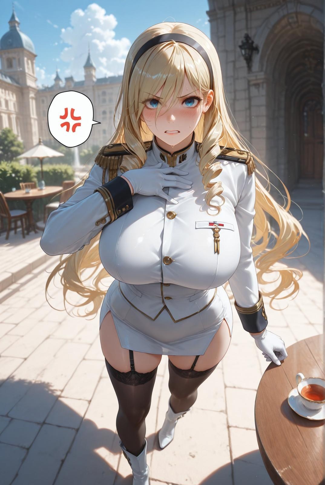 AI Generated Anime Girl - 少女骑士物语 塞莉亚·库缇米尼：黑絲蕾絲內衣NTR 336P