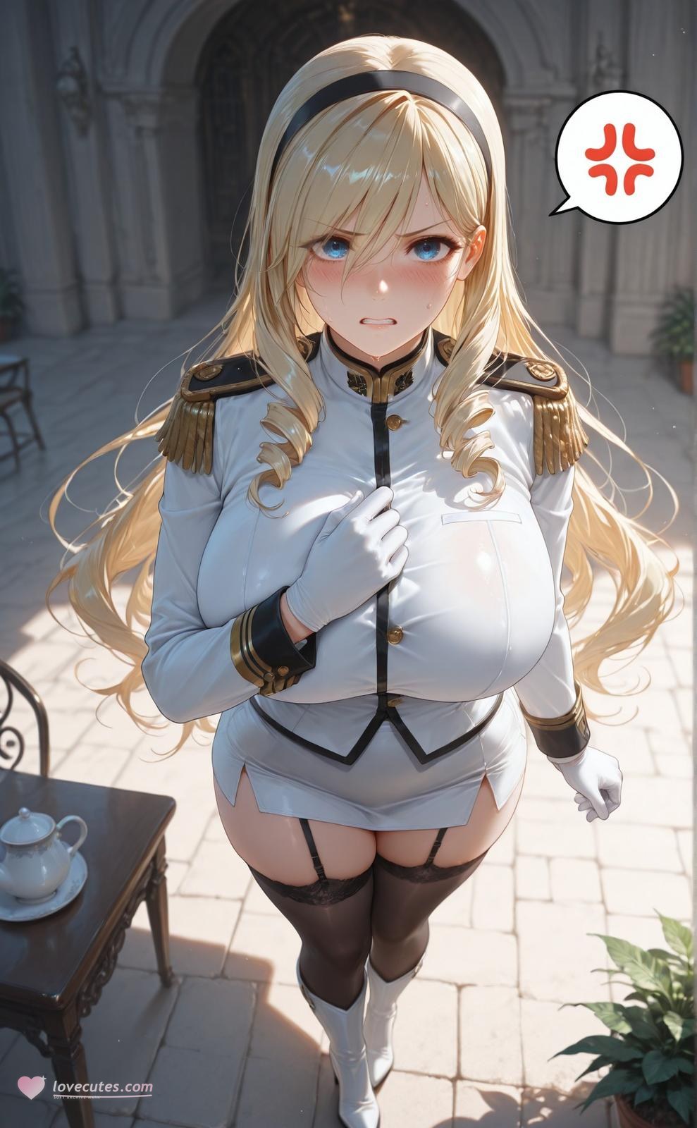 AI Generated Anime Girl - 少女骑士物语 塞莉亚·库缇米尼：黑絲蕾絲內衣NTR 336P