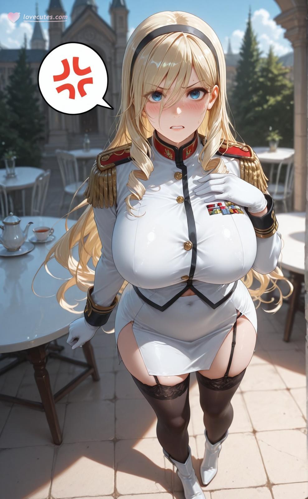 AI Generated Anime Girl - 少女骑士物语 塞莉亚·库缇米尼：黑絲蕾絲內衣NTR 336P