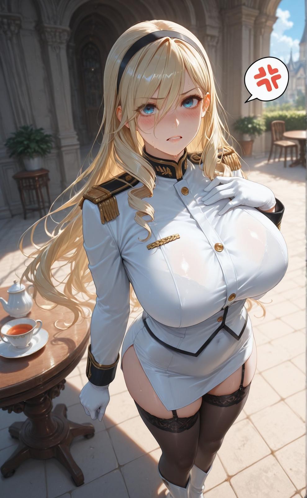 AI Generated Anime Girl - 少女骑士物语 塞莉亚·库缇米尼：黑絲蕾絲內衣NTR 336P