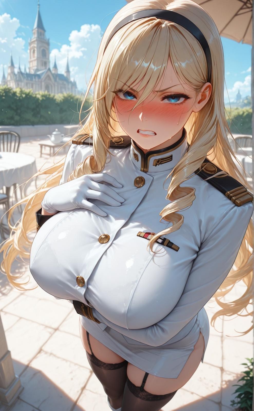 AI Generated Anime Girl - 少女骑士物语 塞莉亚·库缇米尼：黑絲蕾絲內衣NTR 336P
