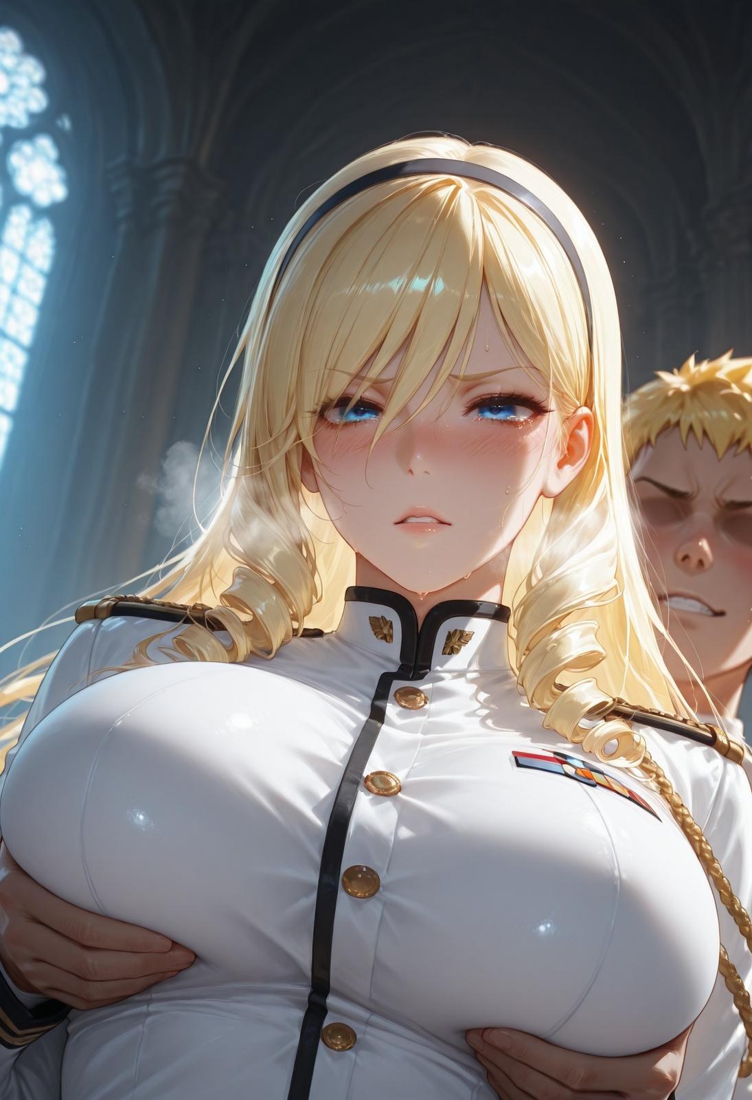 AI Generated Anime Girl - 少女骑士物语 塞莉亚·库缇米尼：黑絲蕾絲內衣NTR 336P