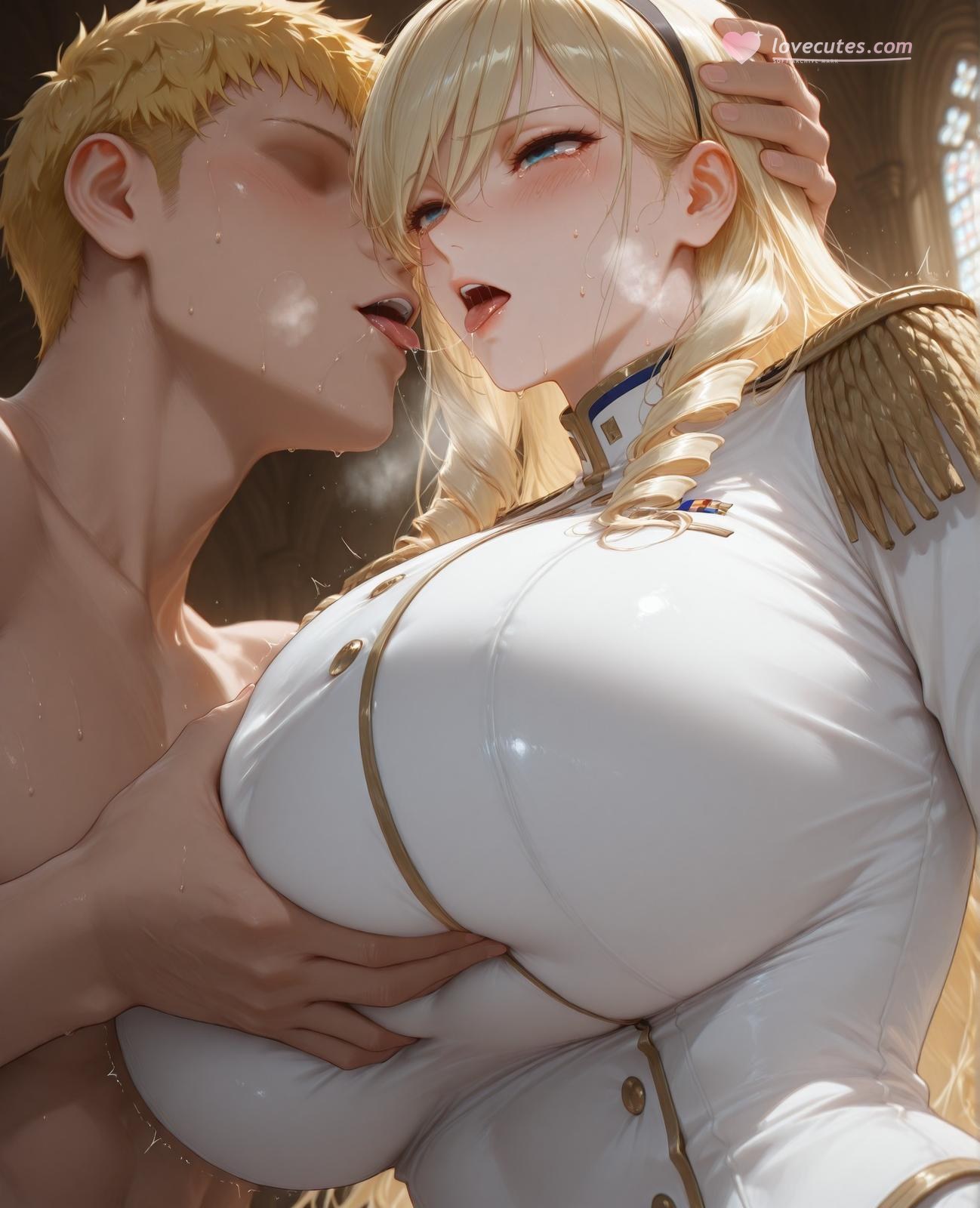 AI Generated Anime Girl - 少女骑士物语 塞莉亚·库缇米尼：黑絲蕾絲內衣NTR 336P