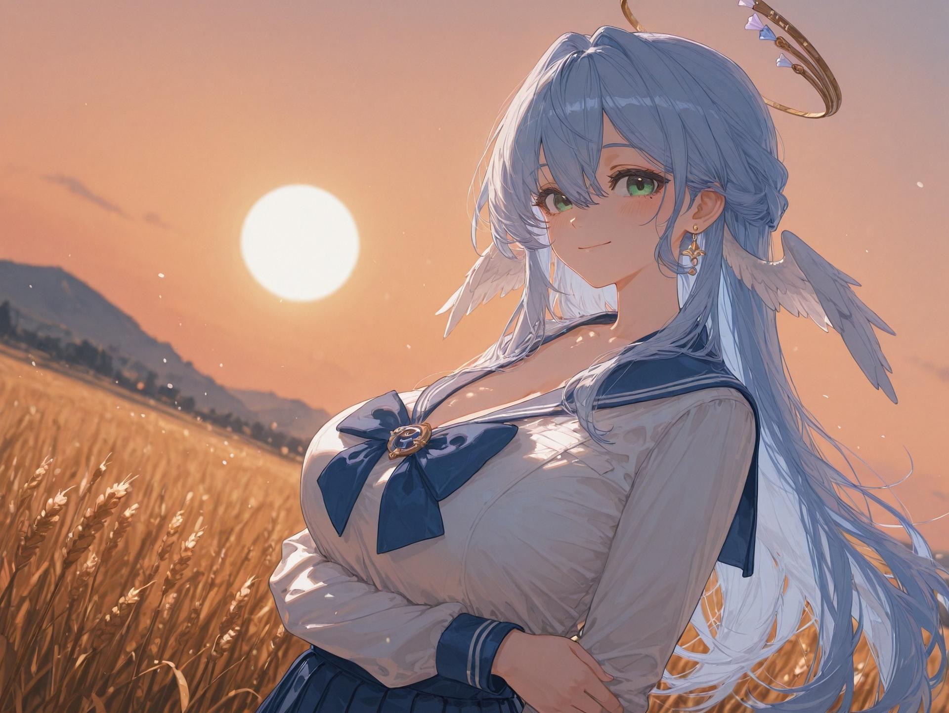 AI Generated Anime Girl - 崩坏：星穹铁道 知更鸟：ชุดนักเรียนเปียกโชว์ช่องคลอด 186P