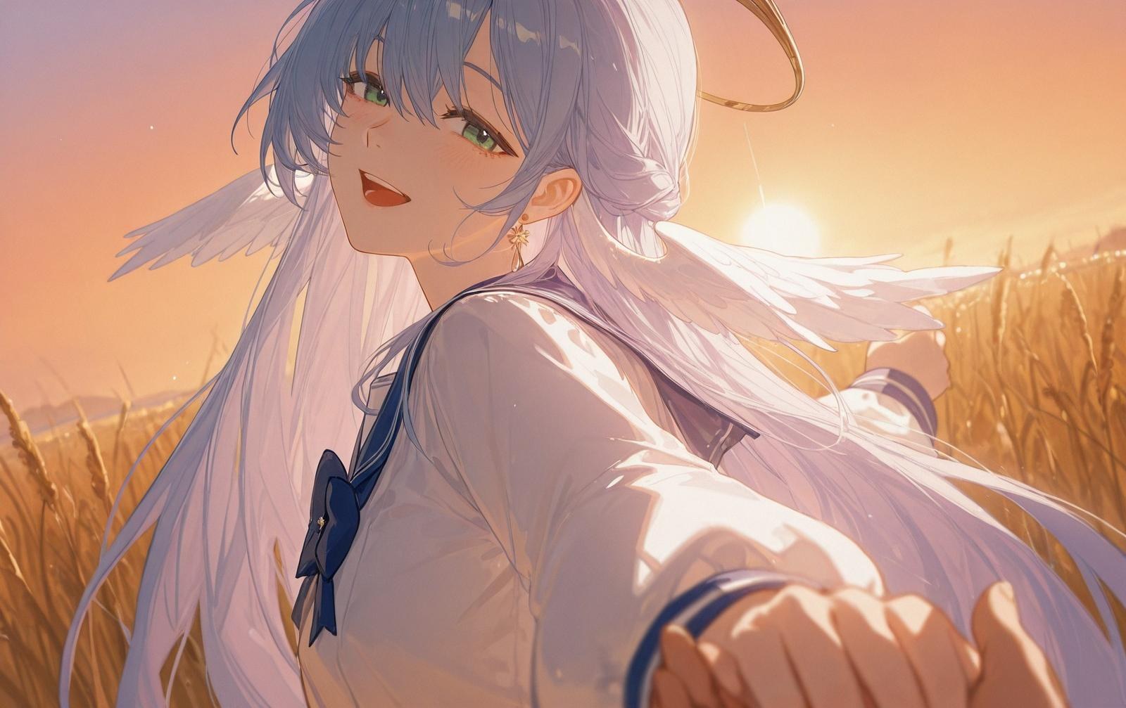 AI Generated Anime Girl - 崩坏：星穹铁道 知更鸟：ชุดนักเรียนเปียกโชว์ช่องคลอด 186P