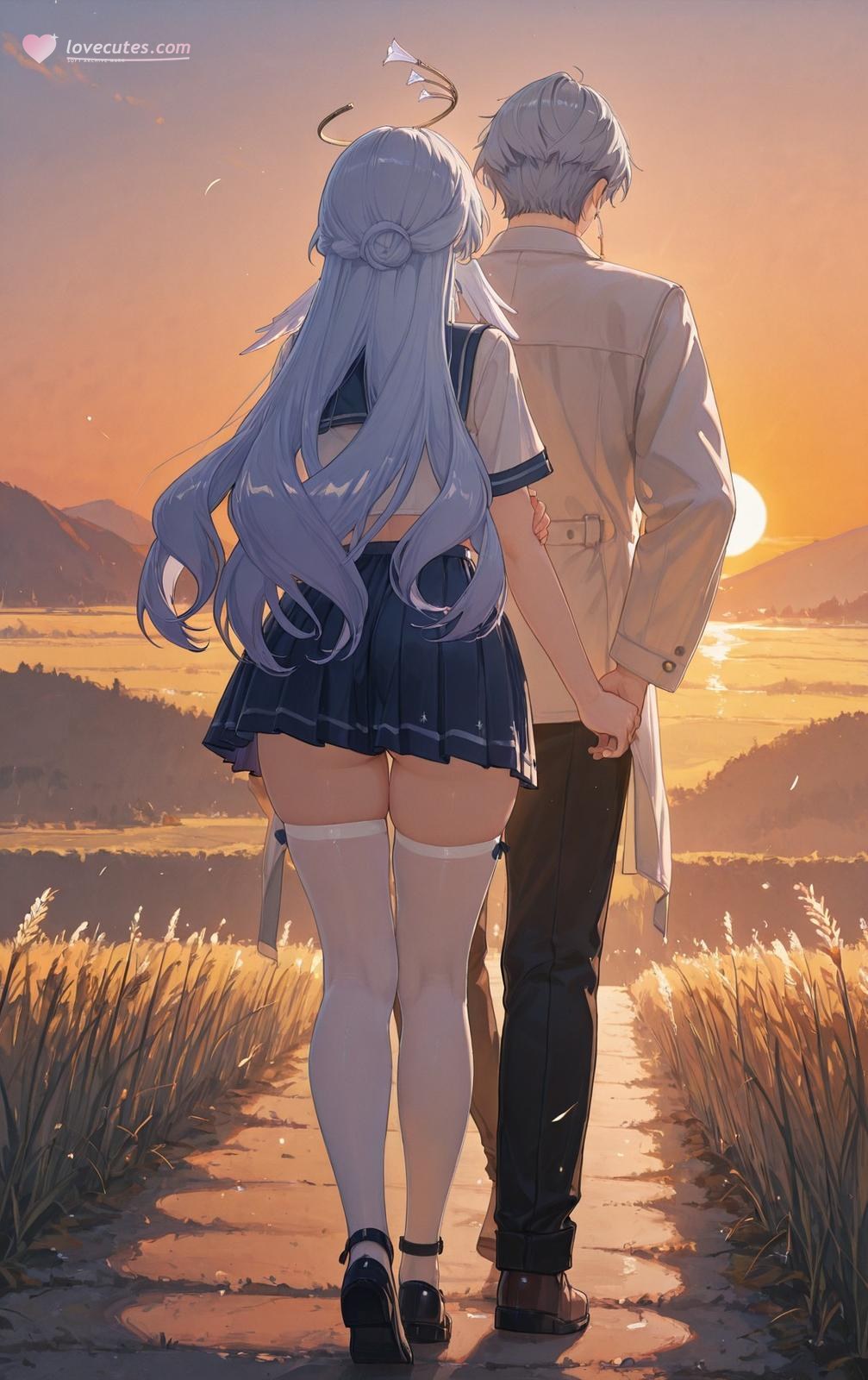 AI Generated Anime Girl - 崩坏：星穹铁道 知更鸟：学生装湿身露穴 186P