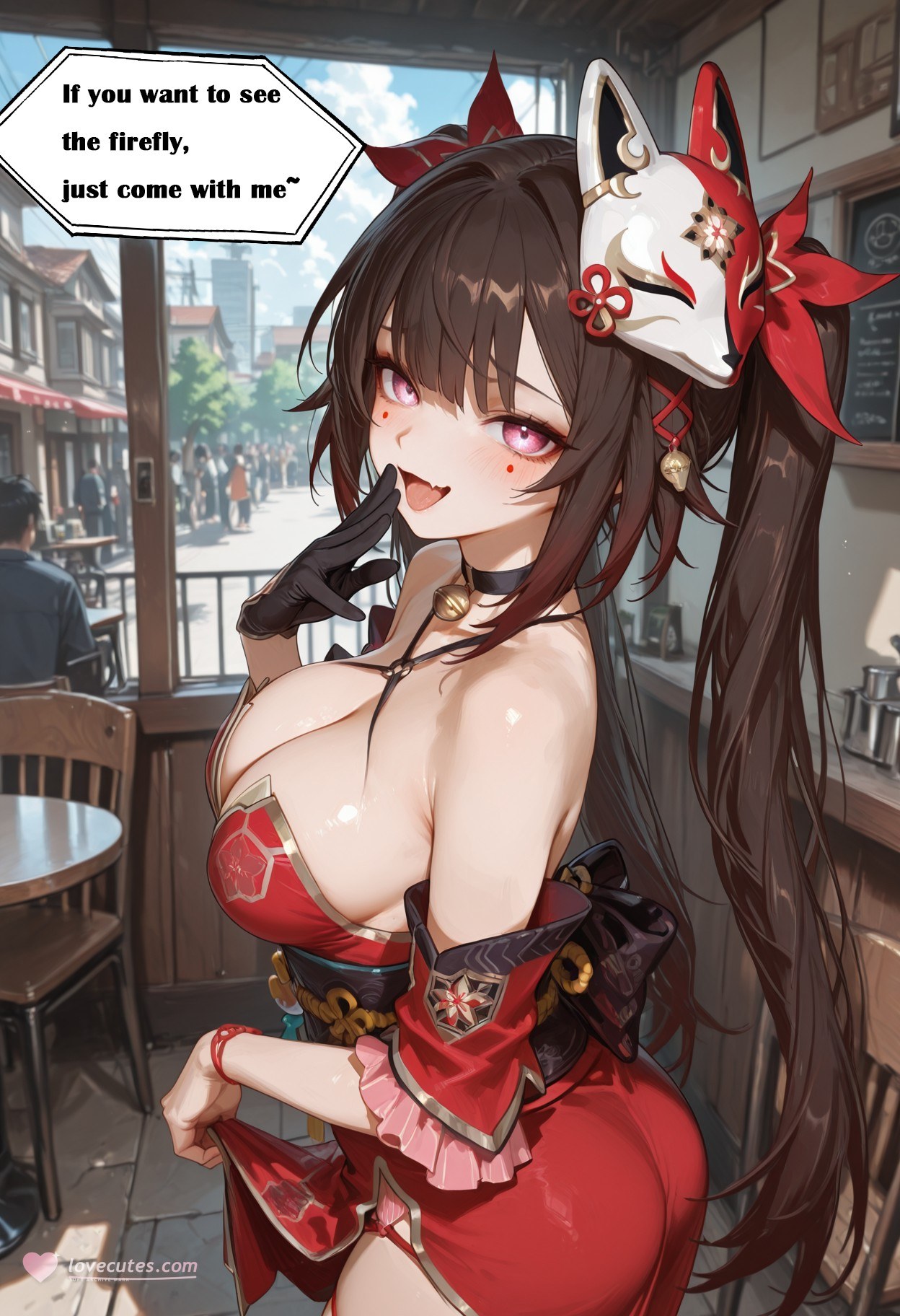 AI Generated Anime Girl - 崩坏：星穹铁道 花火：床拍湿身露穴 318P