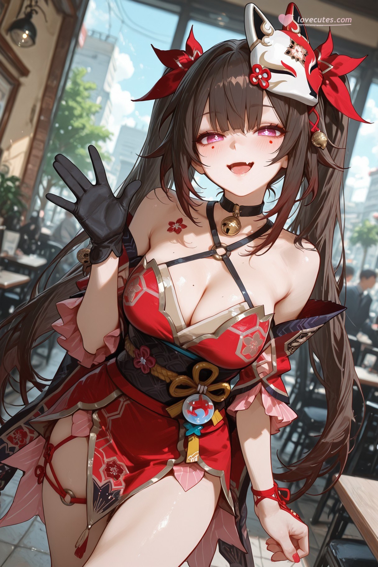AI Generated Anime Girl - 崩坏：星穹铁道 花火：床拍湿身露穴 318P