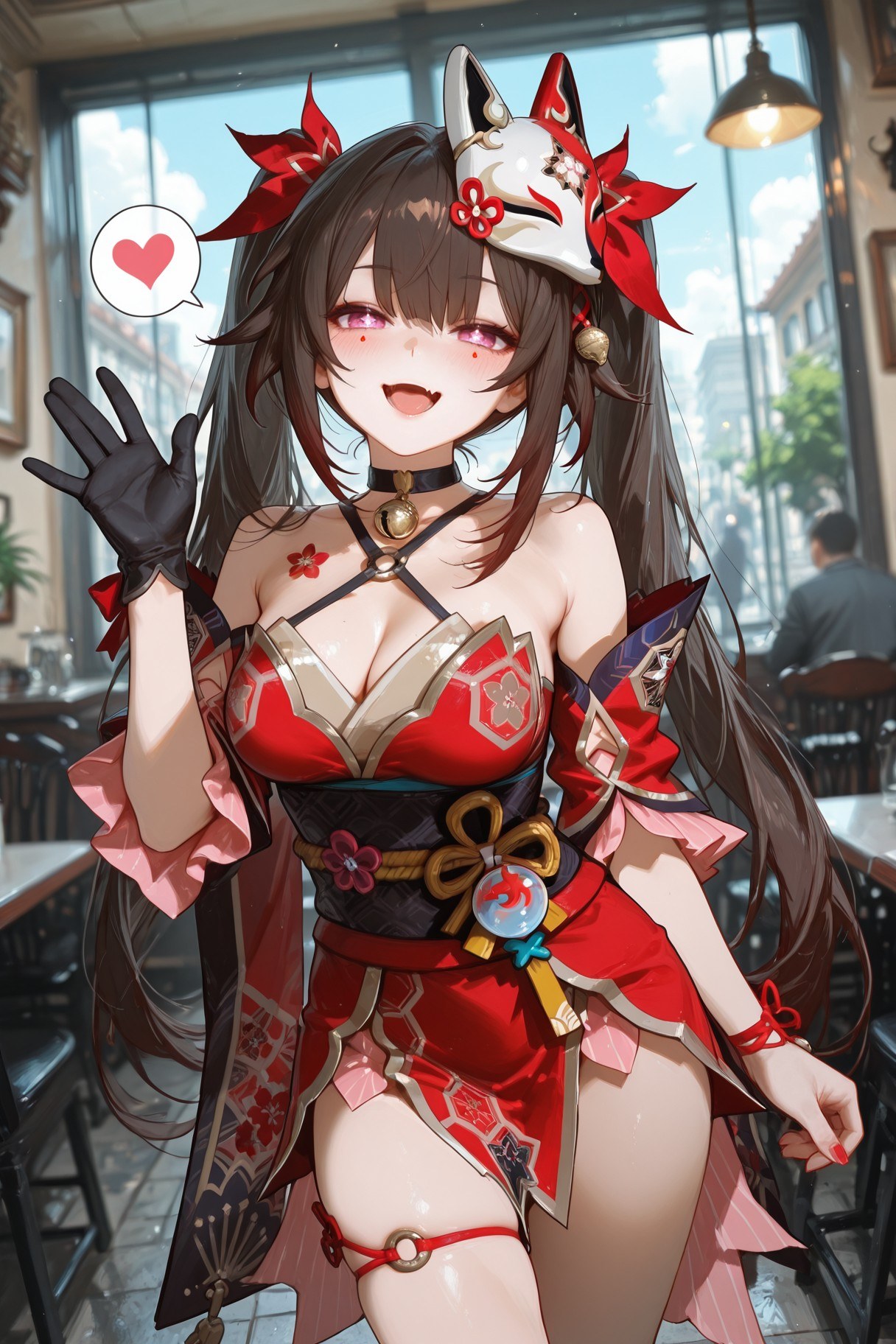 AI Generated Anime Girl - 崩坏：星穹铁道 花火：床拍湿身露穴 318P