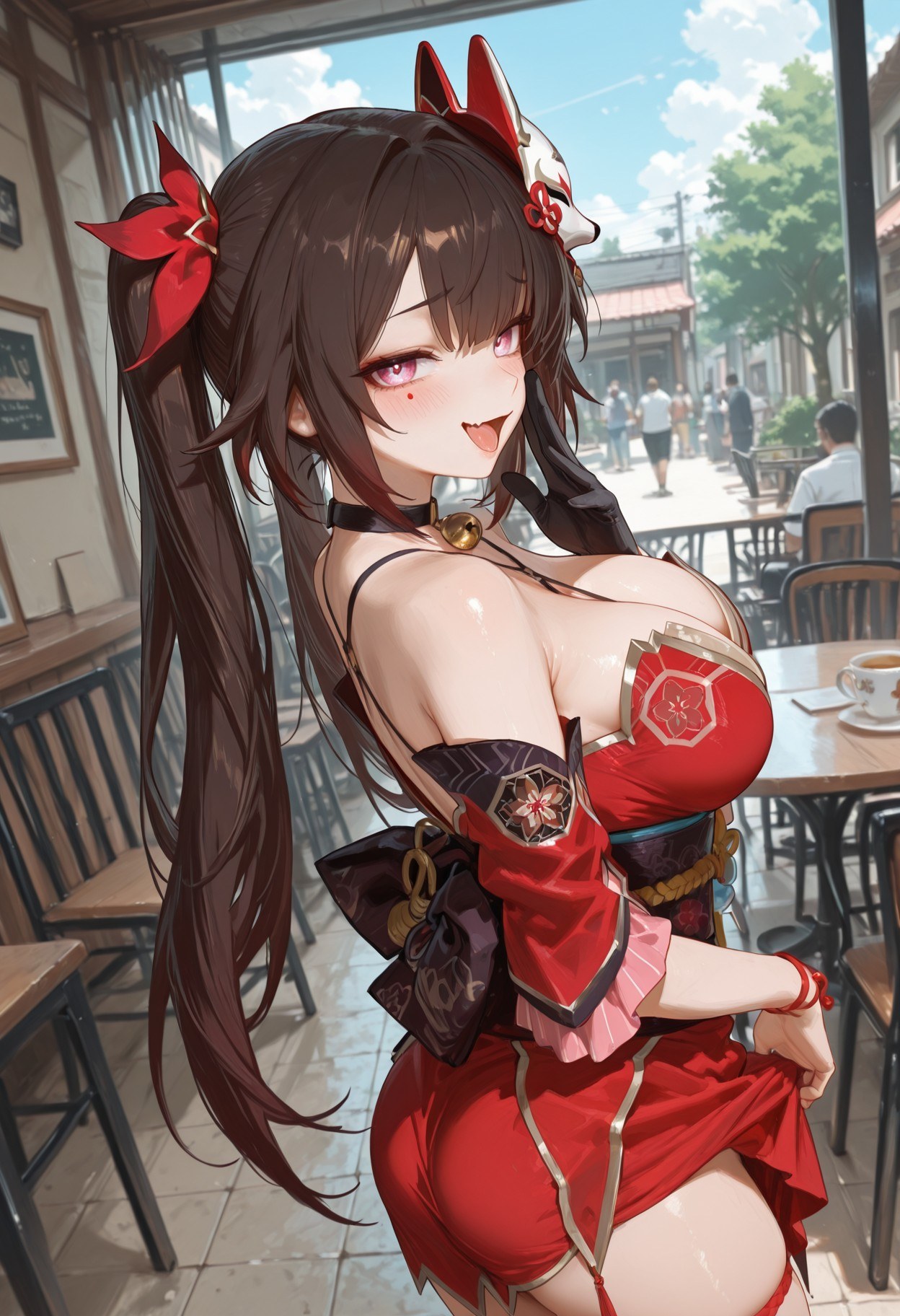 AI Generated Anime Girl - 崩坏：星穹铁道 花火：床拍湿身露穴 318P