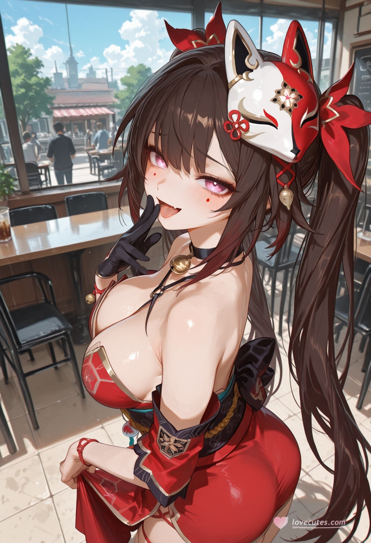 AI Generated Anime Girl - 崩坏：星穹铁道 花火：床拍湿身露穴 318P