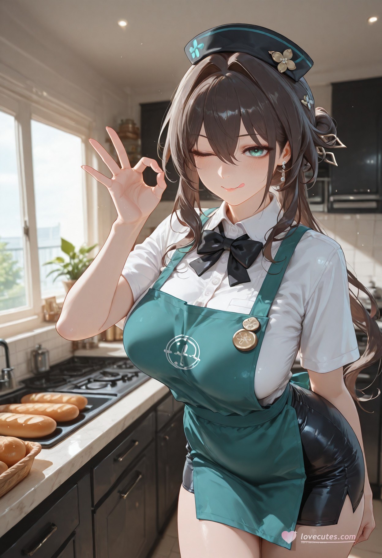 AI Generated Anime Girl - 崩坏：星穹铁道 阮梅女仆：女仆装白丝 399P