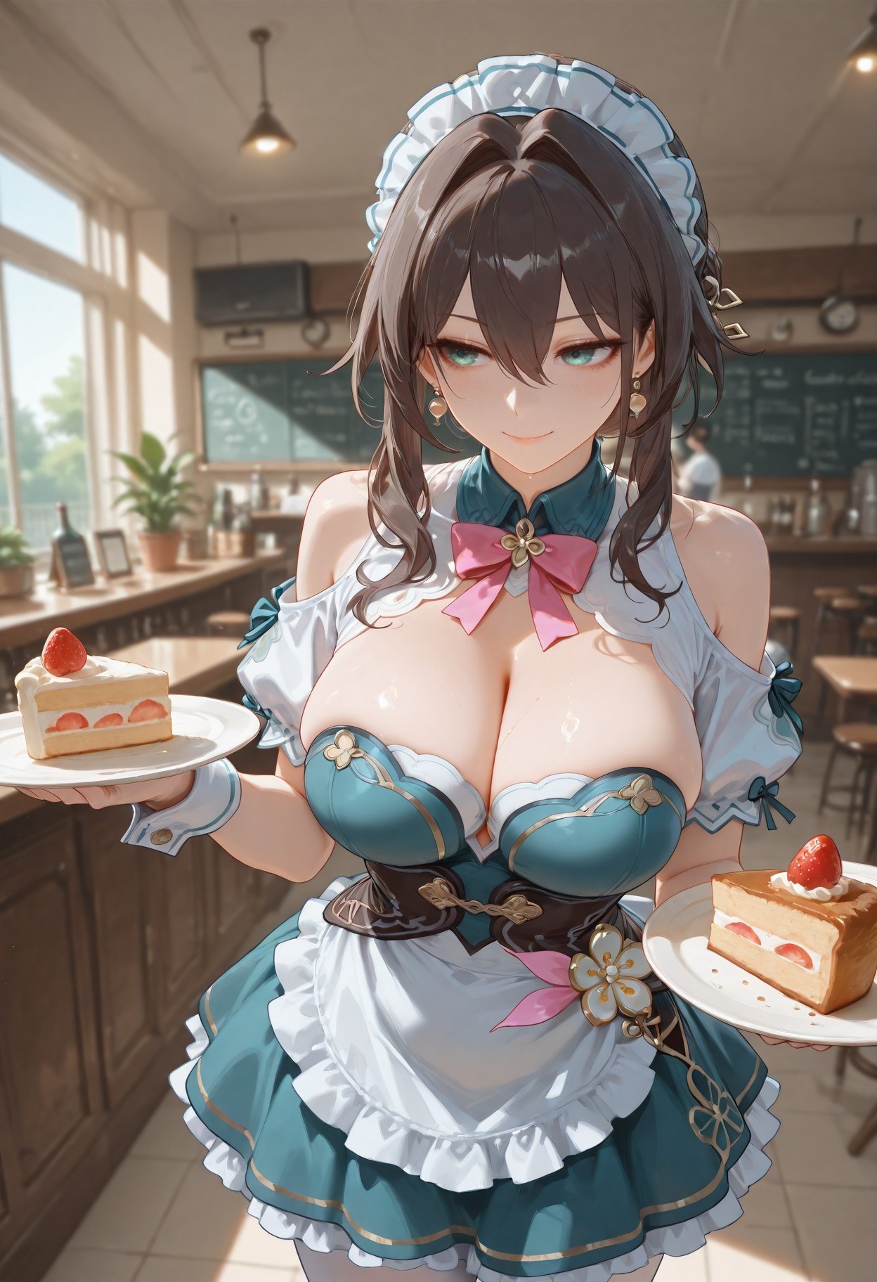 AI Generated Anime Girl - 崩坏：星穹铁道 阮梅女仆：女仆装白丝 399P