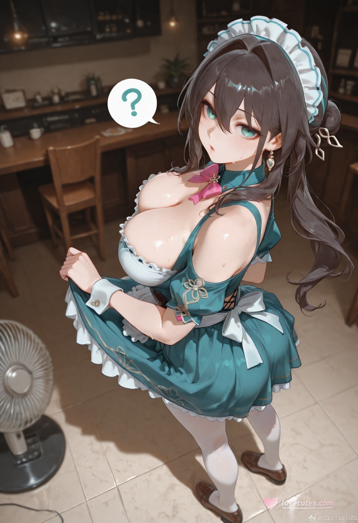AI Generated Anime Girl - 崩坏：星穹铁道 阮梅女仆：女仆装白丝 399P