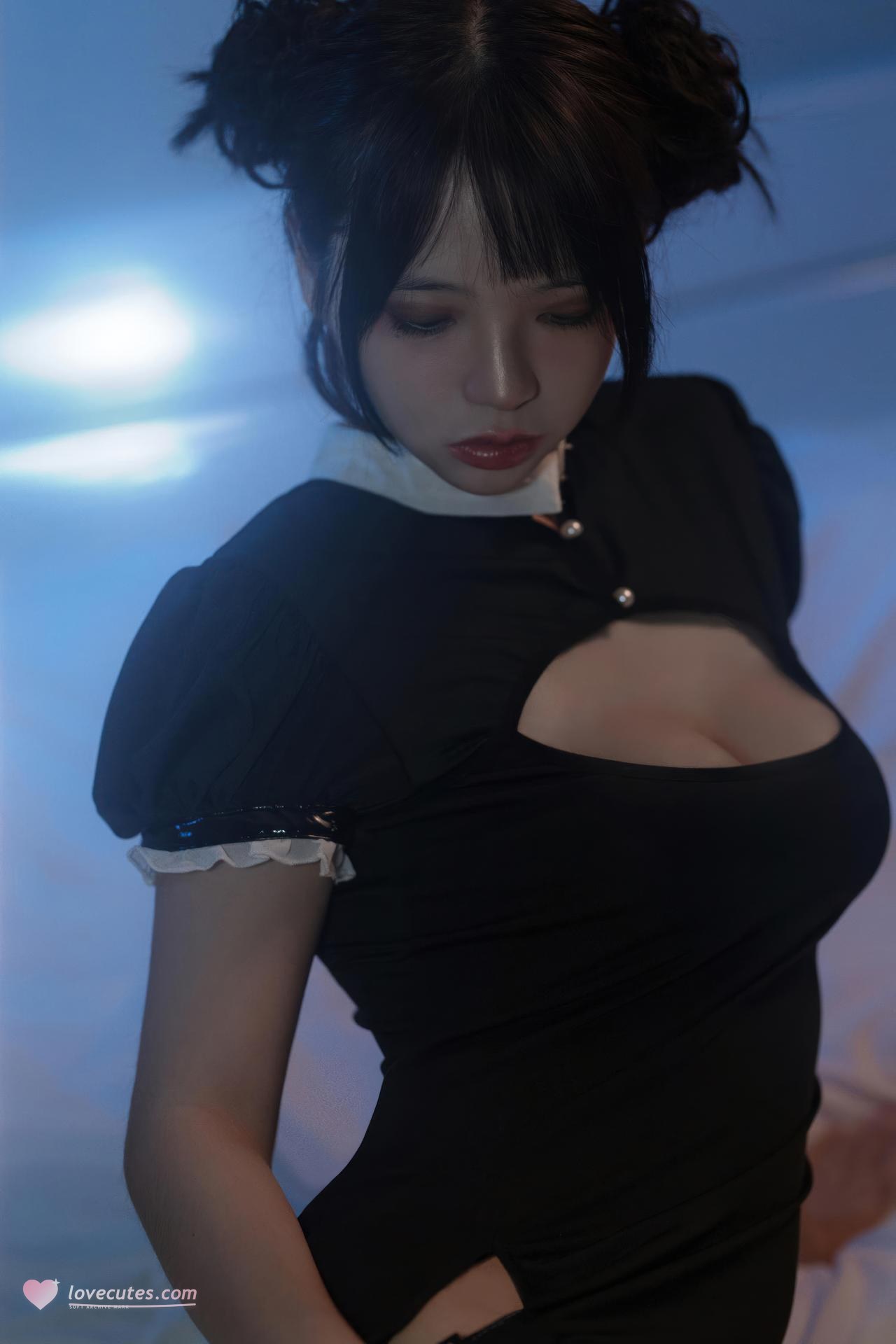 [Photos] Fengmao SS - Black Nurse: Uniform-Themed Indoor Photo Set 40P