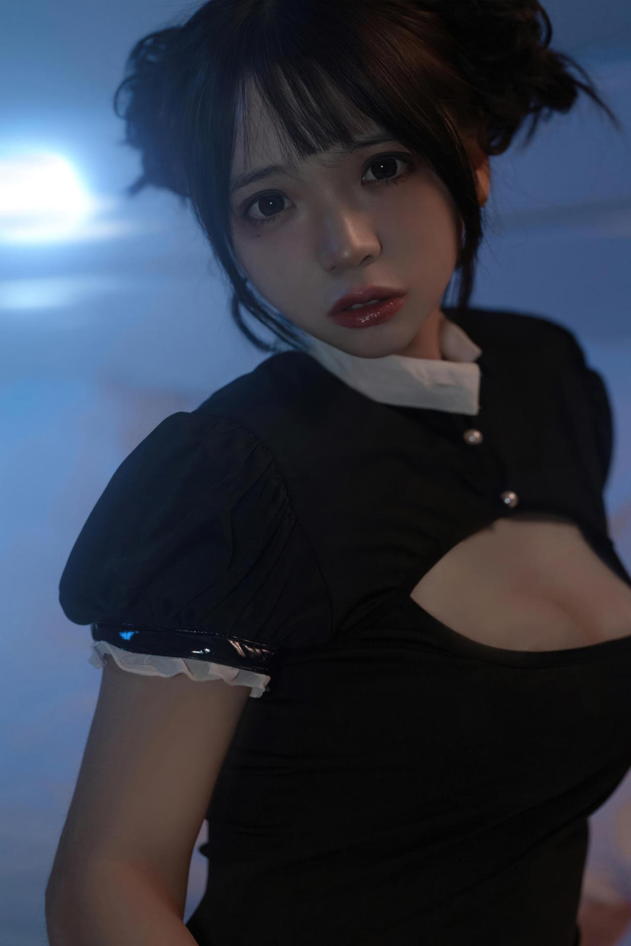 [Photos] Fengmao SS - Black Nurse: Uniform-Themed Indoor Photo Set 40P