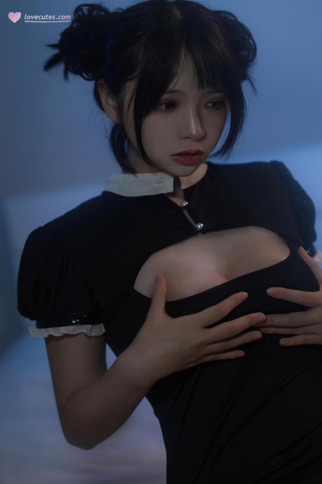 [Photos] Fengmao SS - Black Nurse: Uniform-Themed Indoor Photo Set 40P