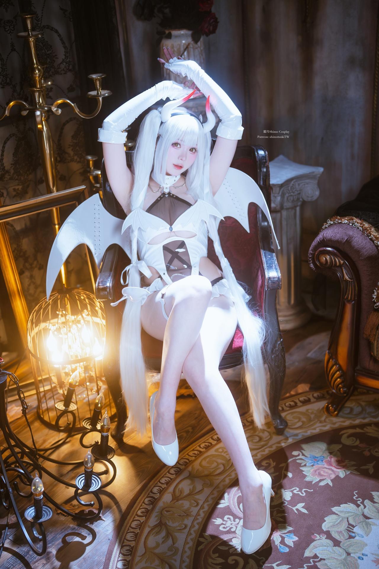 [写真] 霜月shimo - Blanc Demon：白色悪魔テーマ写真 21P