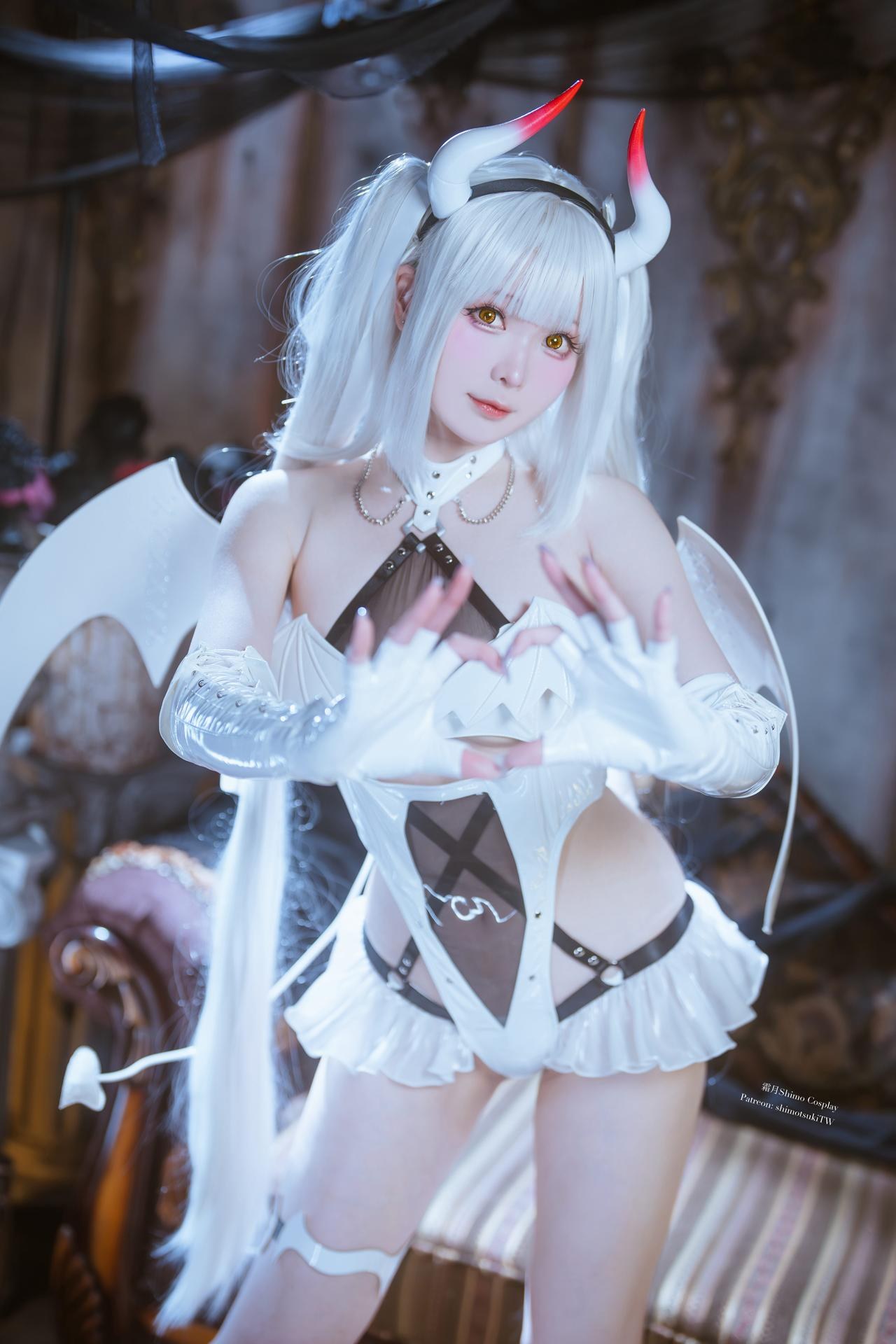 [写真] 霜月shimo - Blanc Demon：白色悪魔テーマ写真 21P
