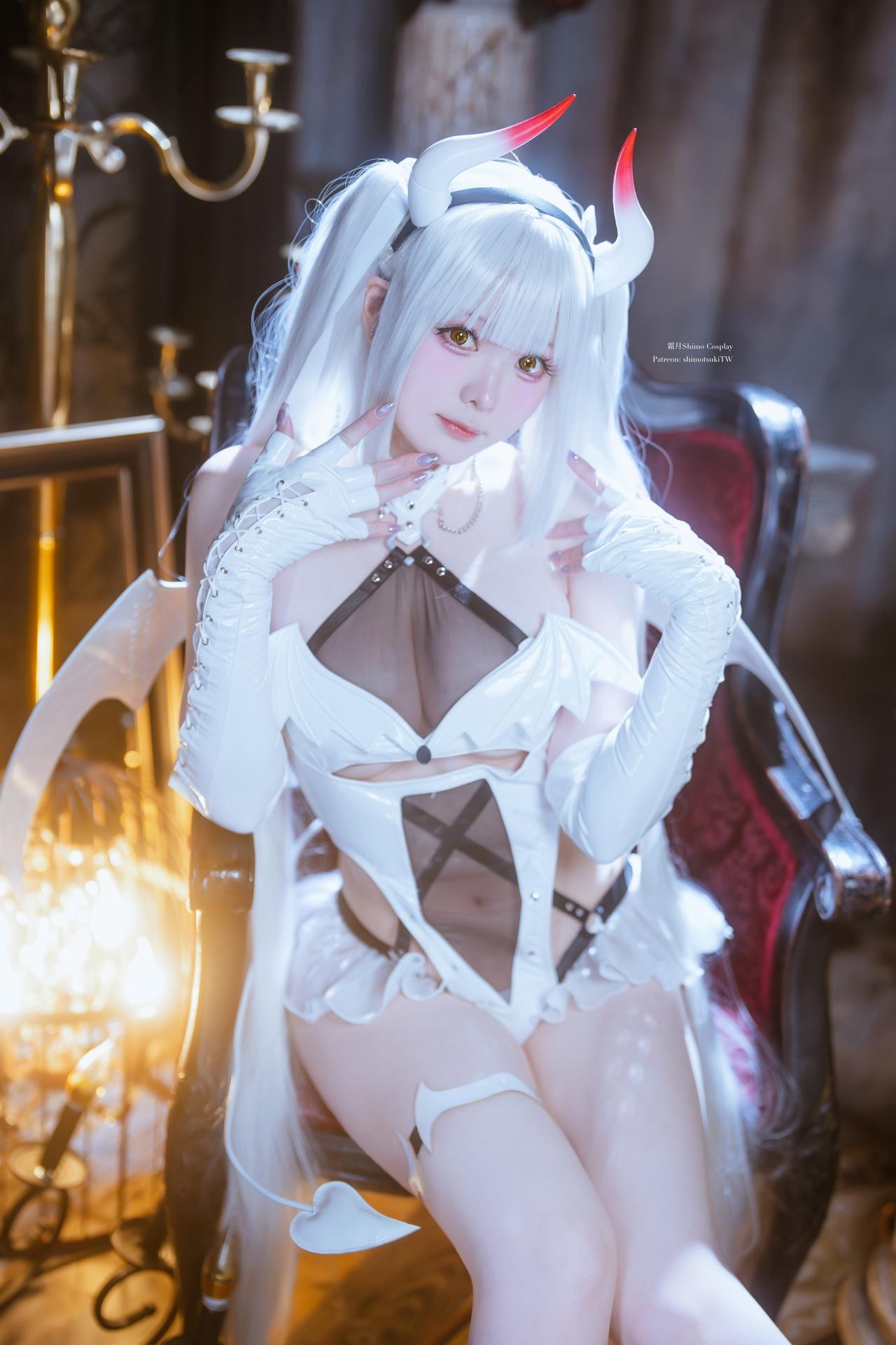 [写真] 霜月shimo - Blanc Demon：白色悪魔テーマ写真 21P