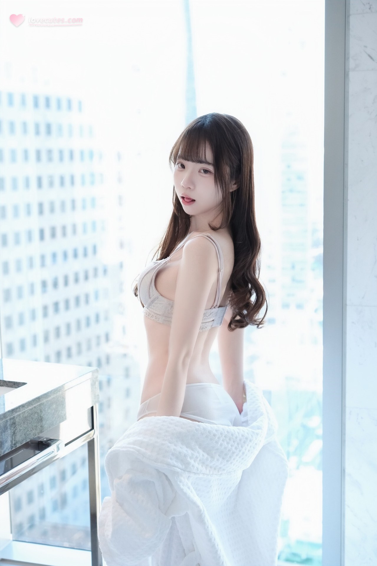 [私房] ココ・シロウサギ - 清楚な隣家の女の子の秘密：窓辺の室内テーマ写真 63P
