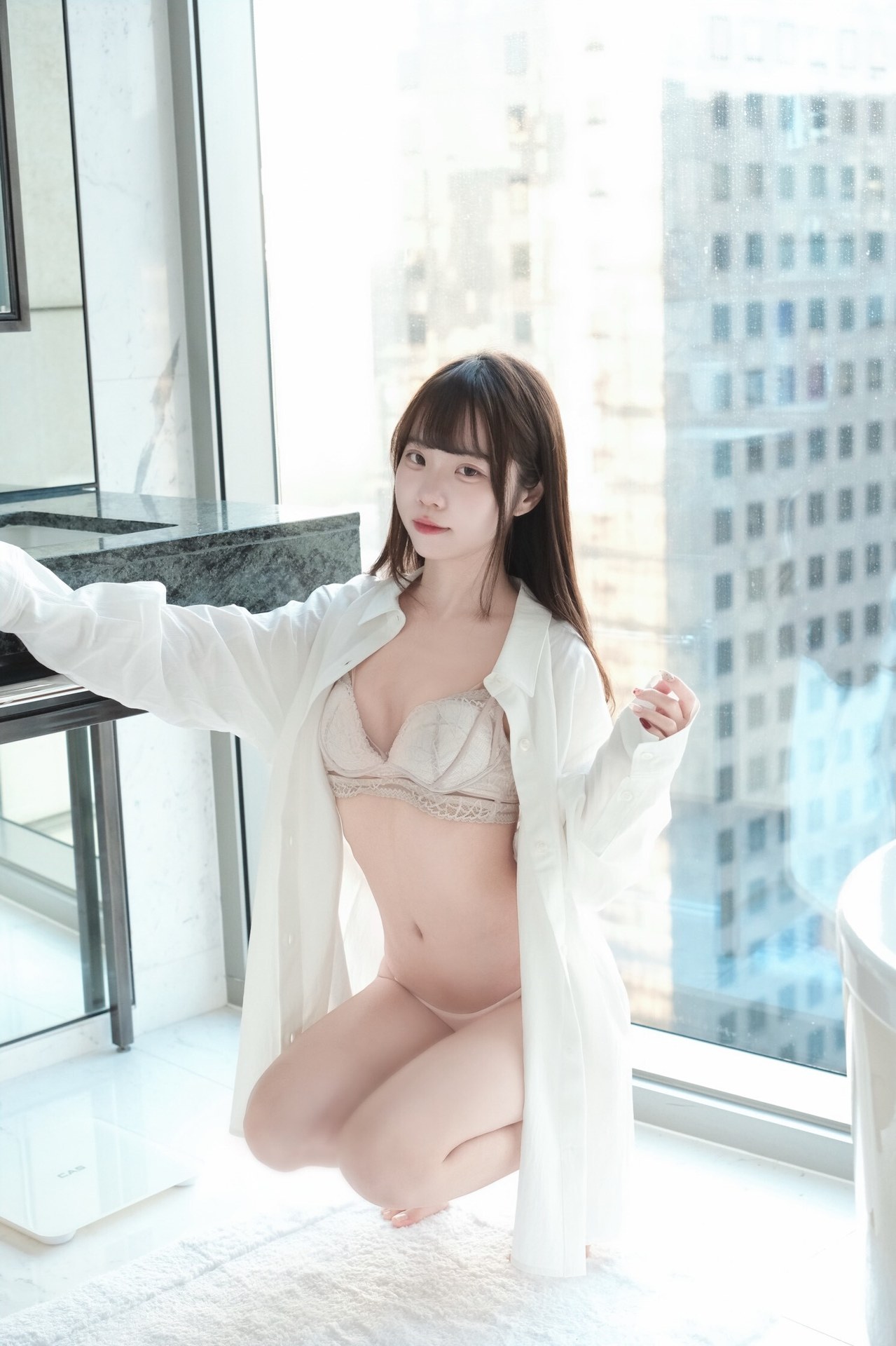 [私房] 可可小白兔 - 清纯邻居女孩的秘密：窗边居家主题写真 63P